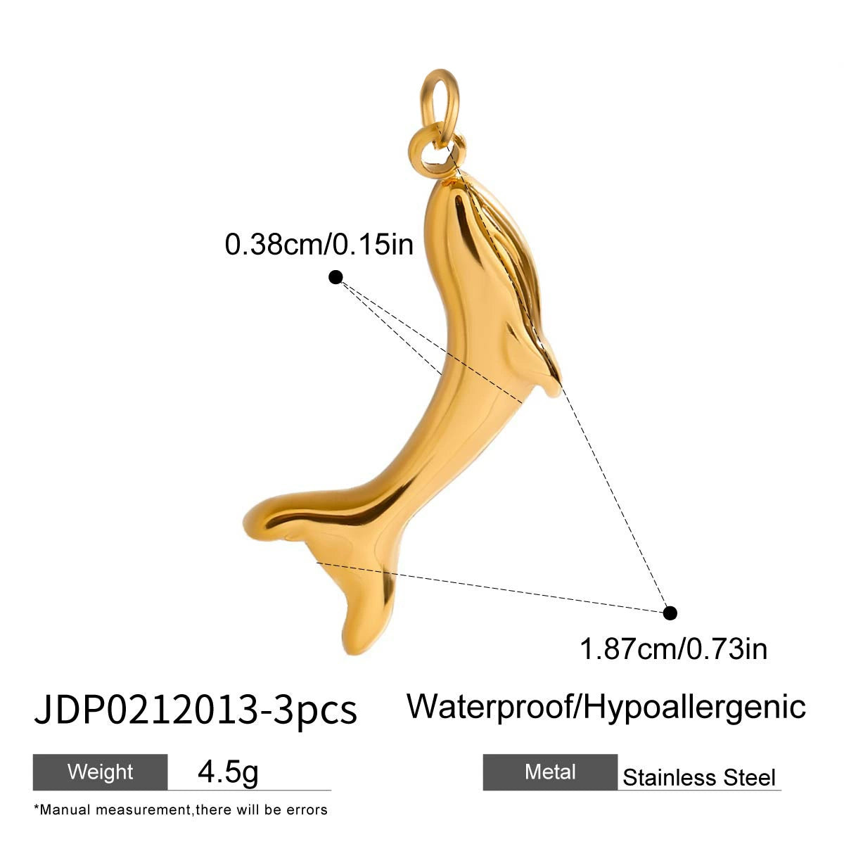 Kaylea Titanium Charm Pendants - JDP0212013-3pcs [OIIMWPXM]