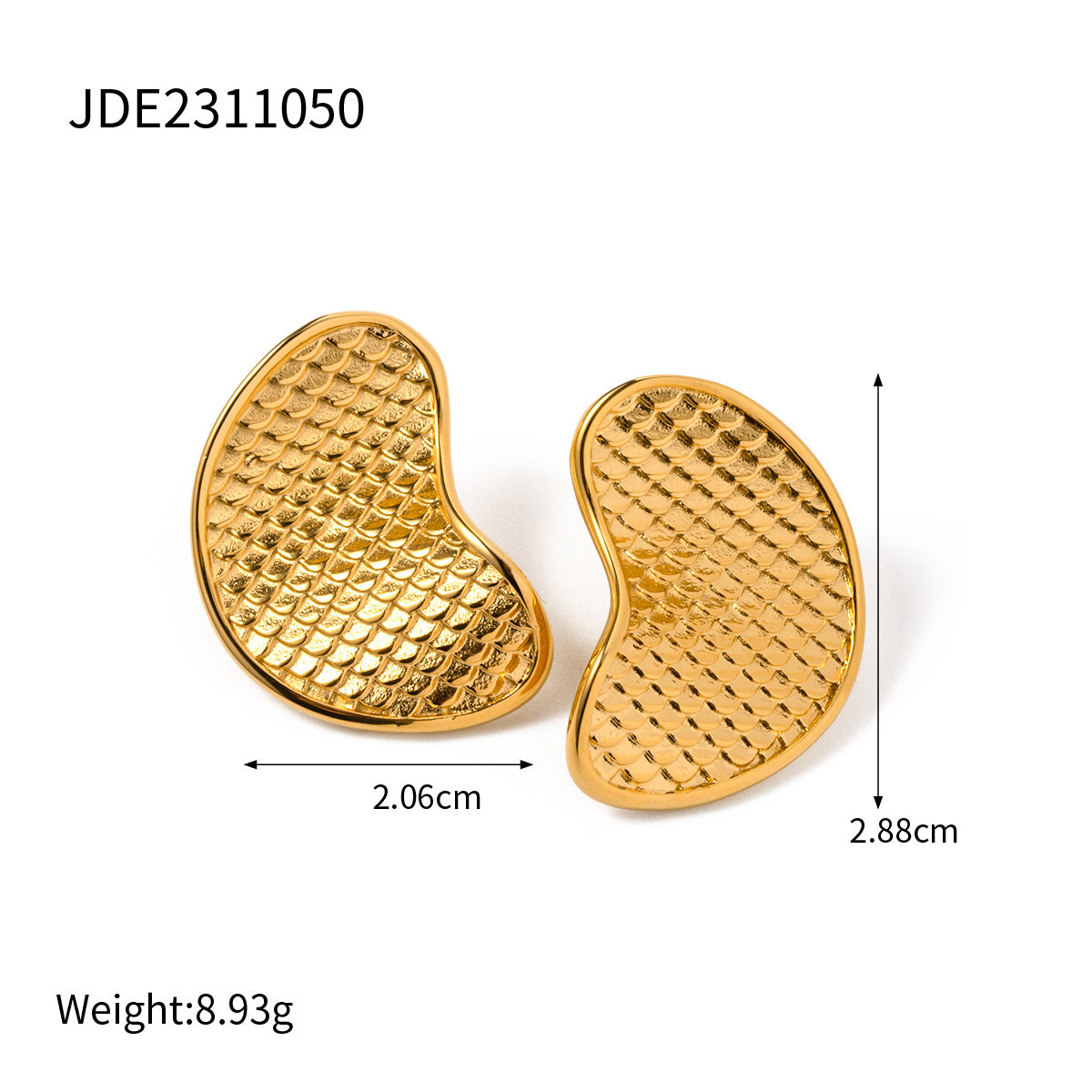 Evette Fish Scale Earring Ring Set - JDE2311050 [FQO5MGKE]