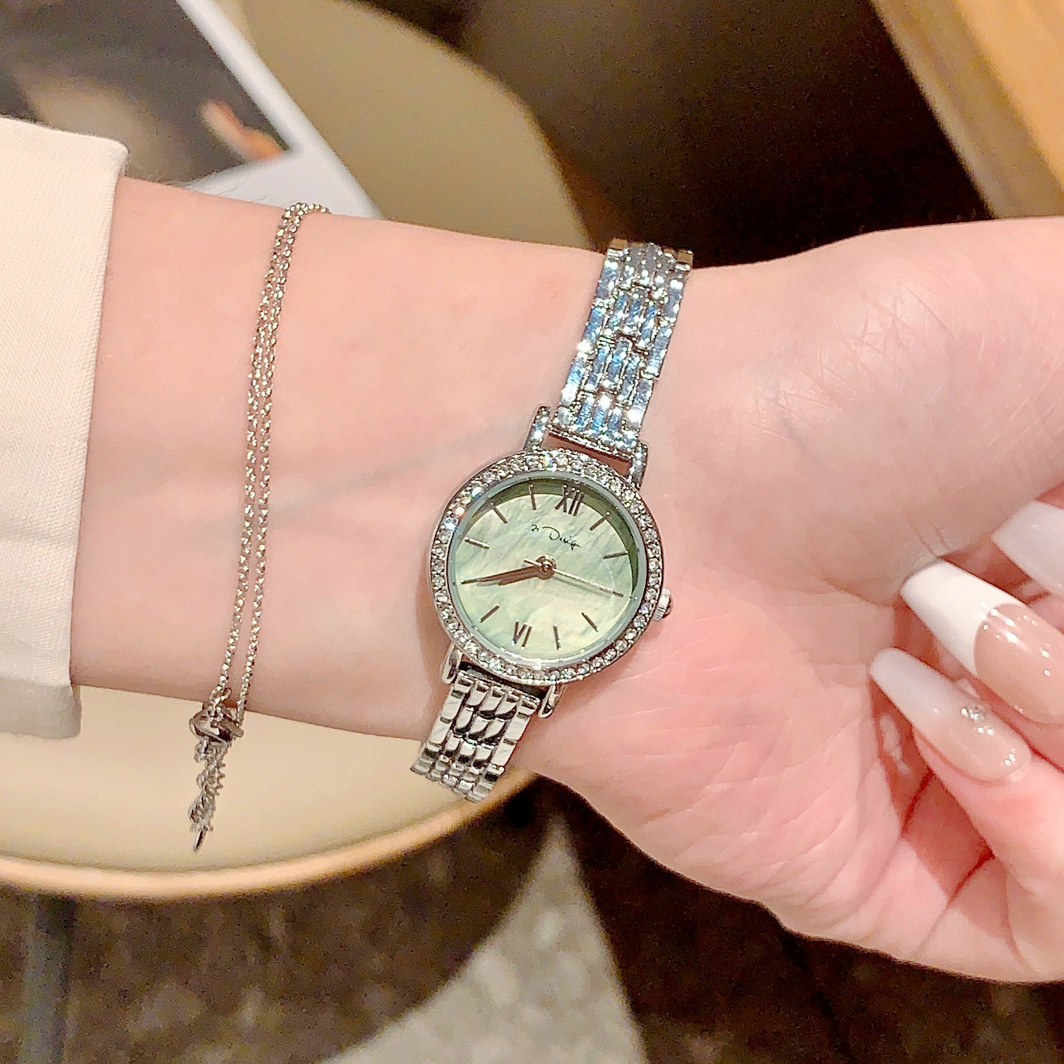 Graciella Mother-Of-Pearl Bracelet Watch - Mother-of-pearl Green [U9ENGPB5]