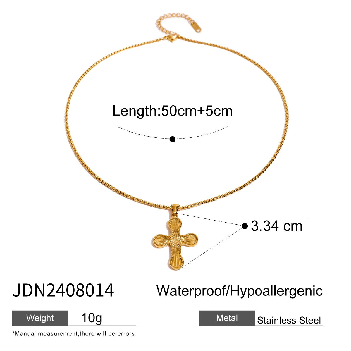 Zenaida Layered Cross Necklace - JDN2408014 [P2A8VO3Z]