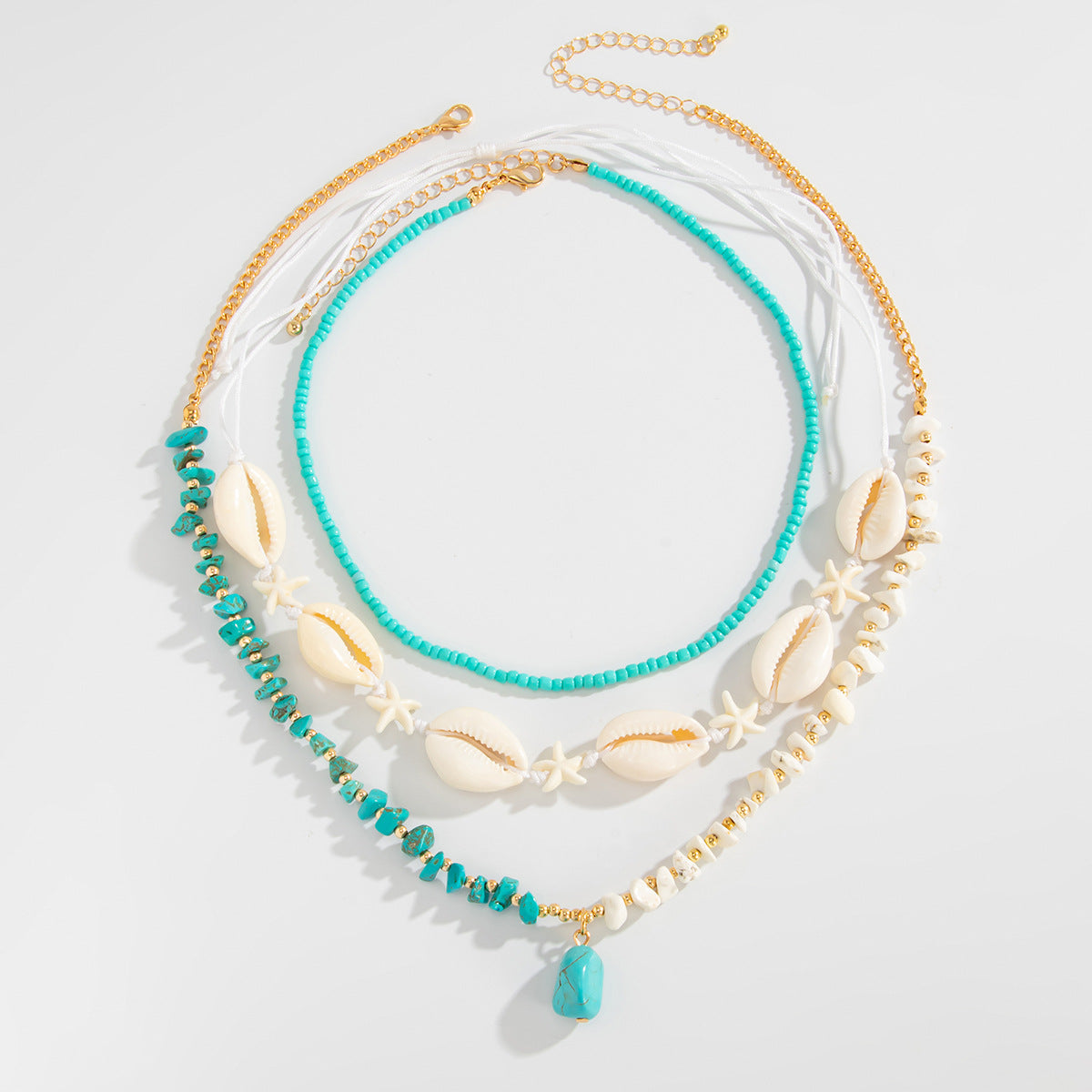 Lyla Coastal Charm Layered Necklace - Style 1 [9VBNLK11]