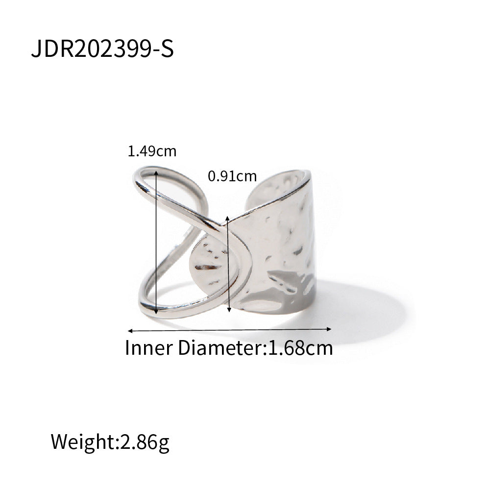 Marceline Stackable Geometric Rings - JDR202399-S [DT2VBOYZ]
