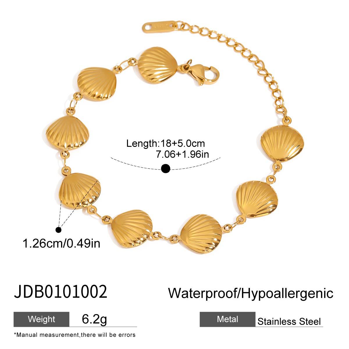 Ammy Gold Shell Jewelry Set - JDB0101002 [GHFJJKAJ]