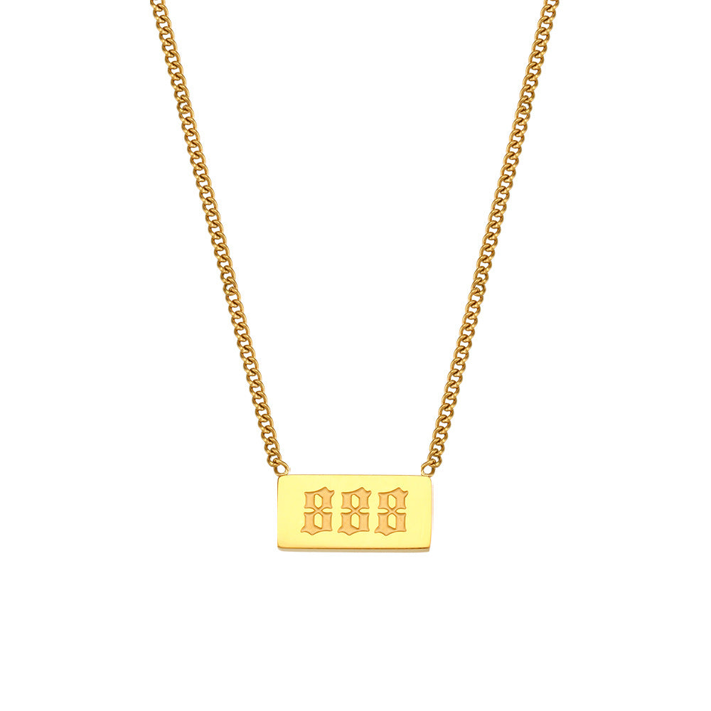 Evelia Angel Number Necklace - Angel Number Necklace - 888 [2CUVSUF9]