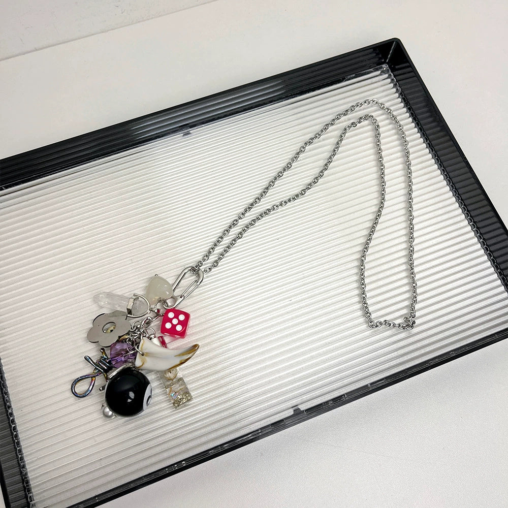 Akari Multi-Element Pendant Necklace - Multi-element Pendant Necklace [S721ZS5A]