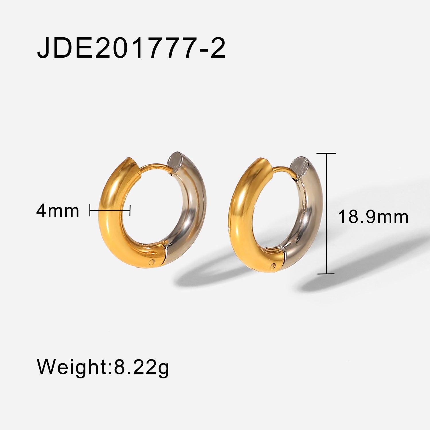 Khalia 18k Gold Plated Geometric Earrings - JDE201777-2 [6HAGV2YY]