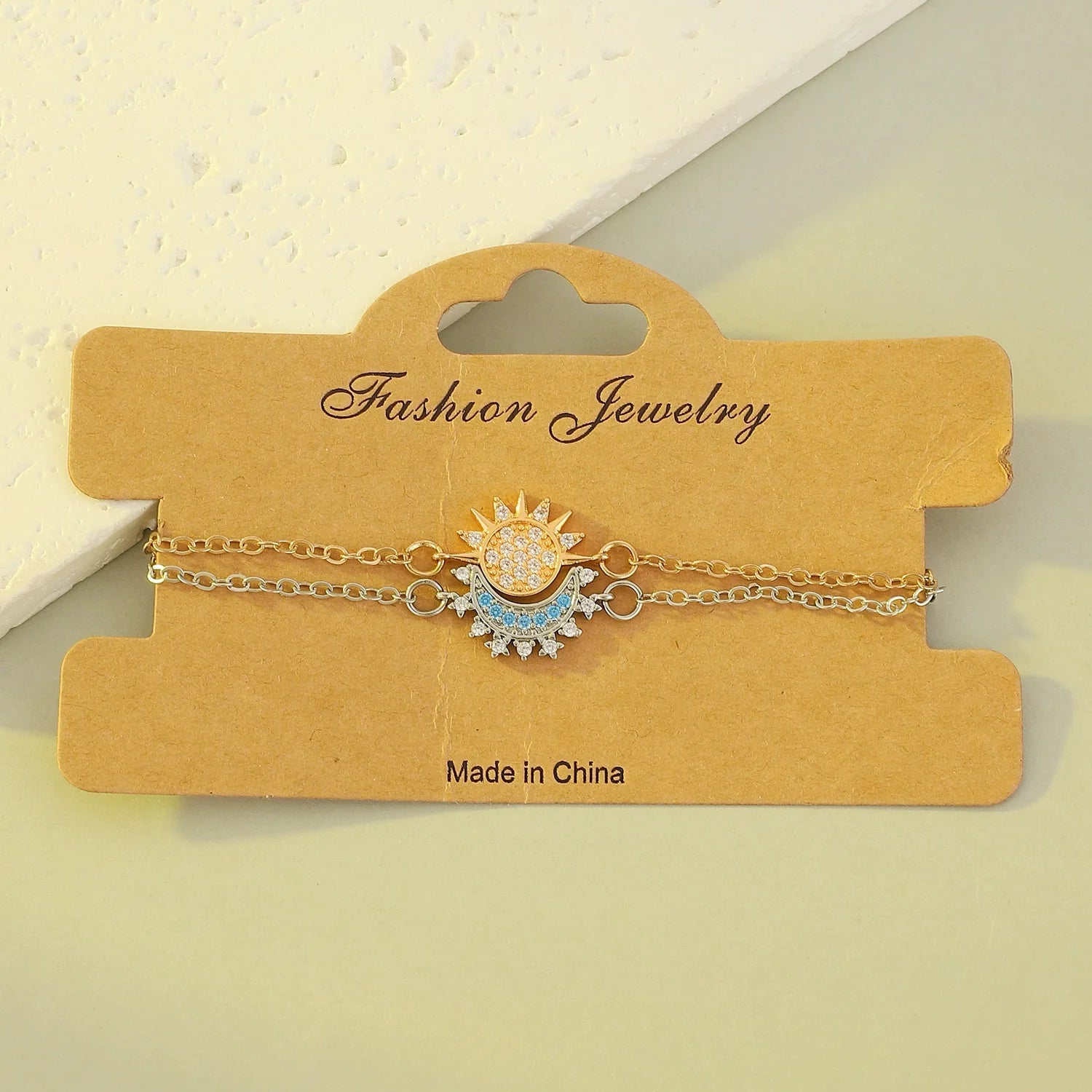 Lesly Celestial Charm Jewelry - KC Gold + White K Bracelet (Pair)