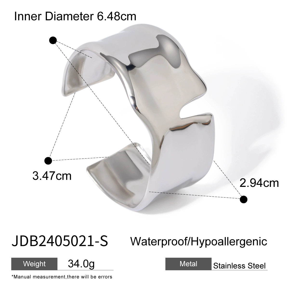 Beckett Gold Plated Animal Cuff - JDB2405021-S [IA9922EX]