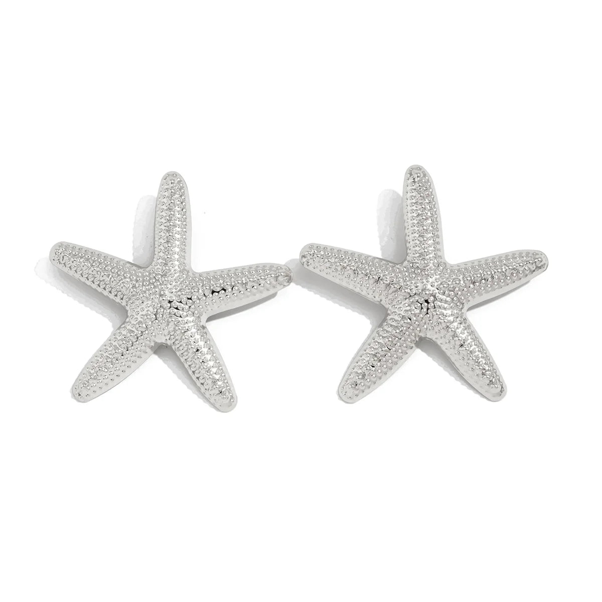 Leeana Delicate Starfish Studs - Silver Thin