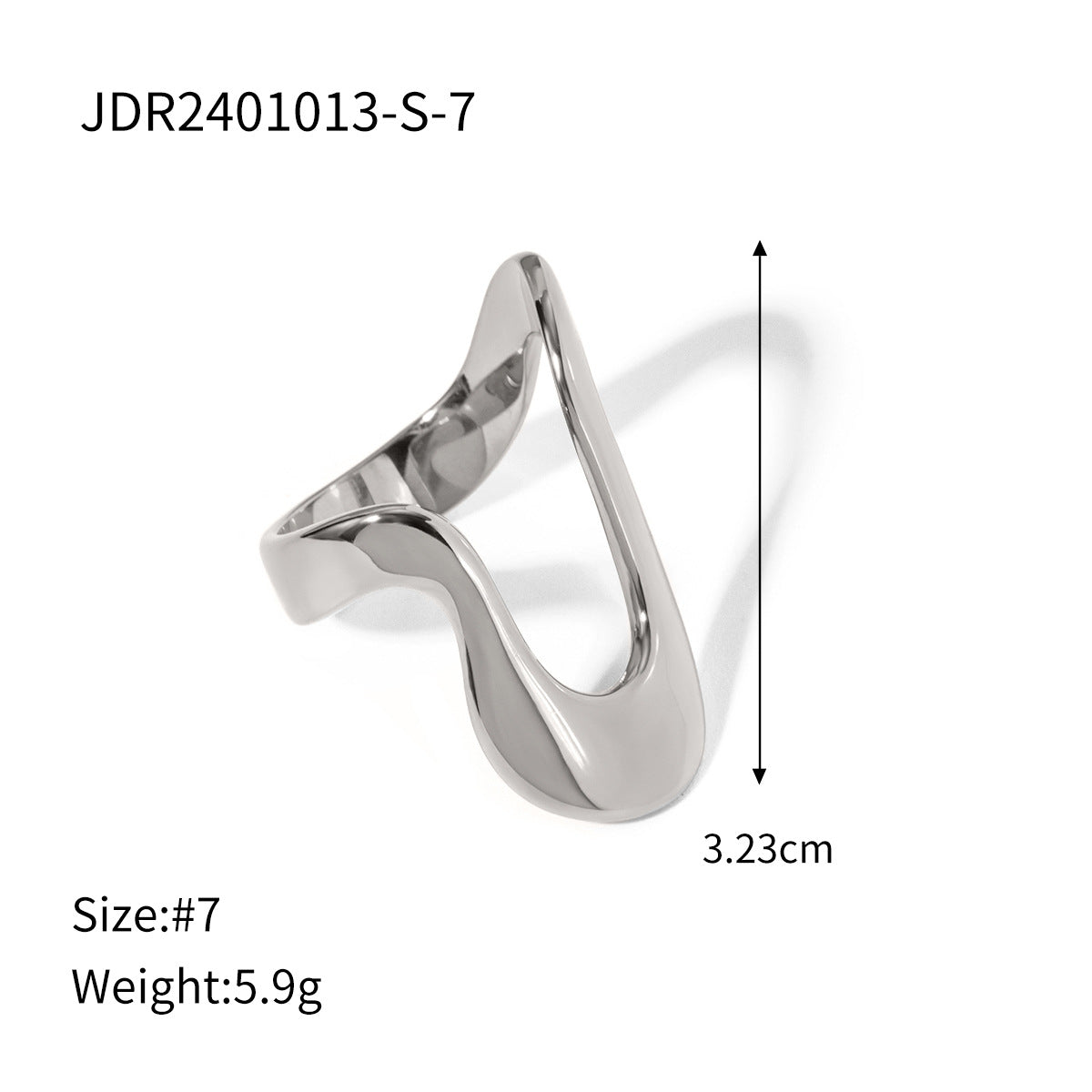 Shreya Irregular Open Ring - Dark Tone [GINKVWZU]