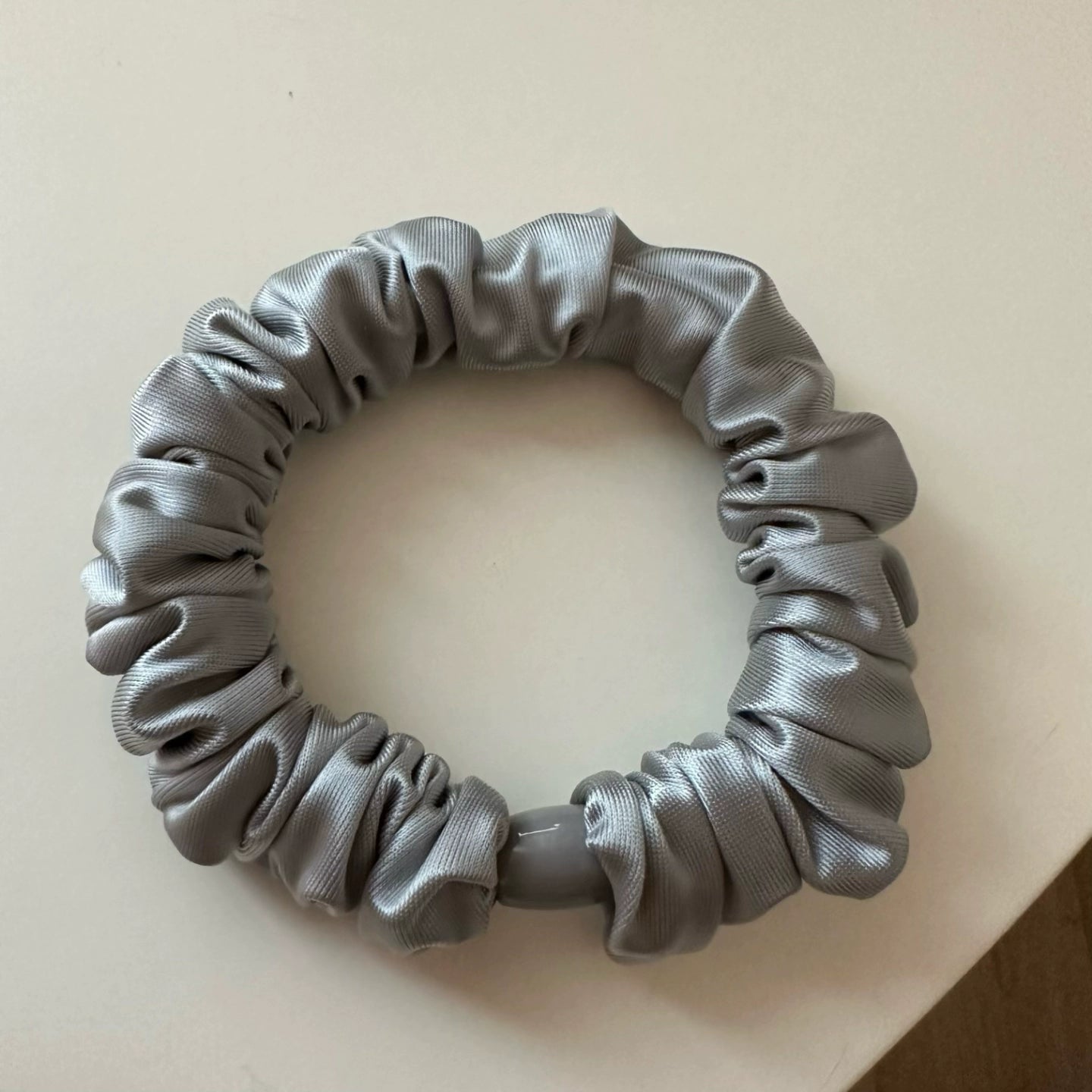 Khalani Satin Hair Scrunchie - Gray (Single) [E6PY8XZ0]