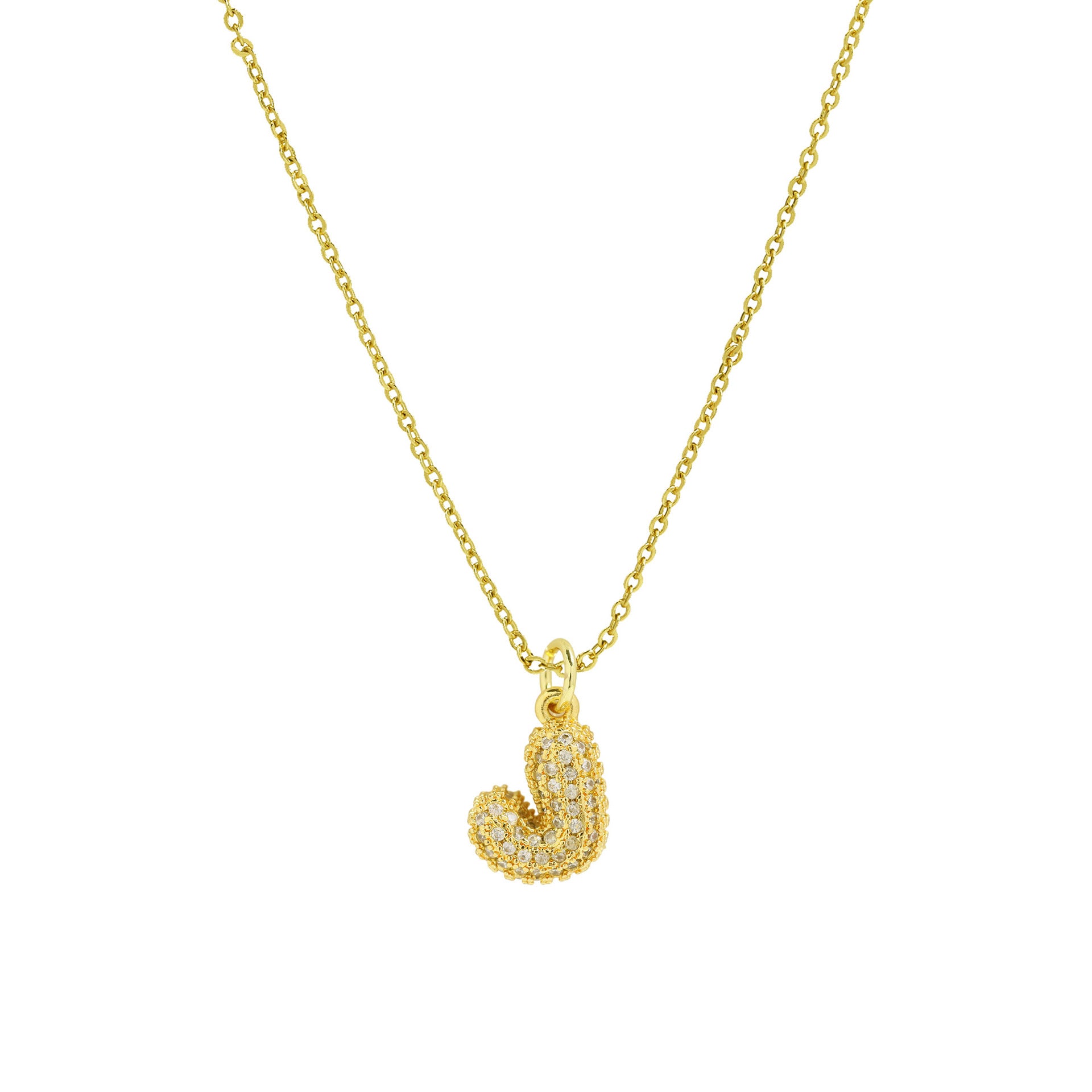 Dyana Balloon Letter Necklace - Letter J [Z11BG4HB]