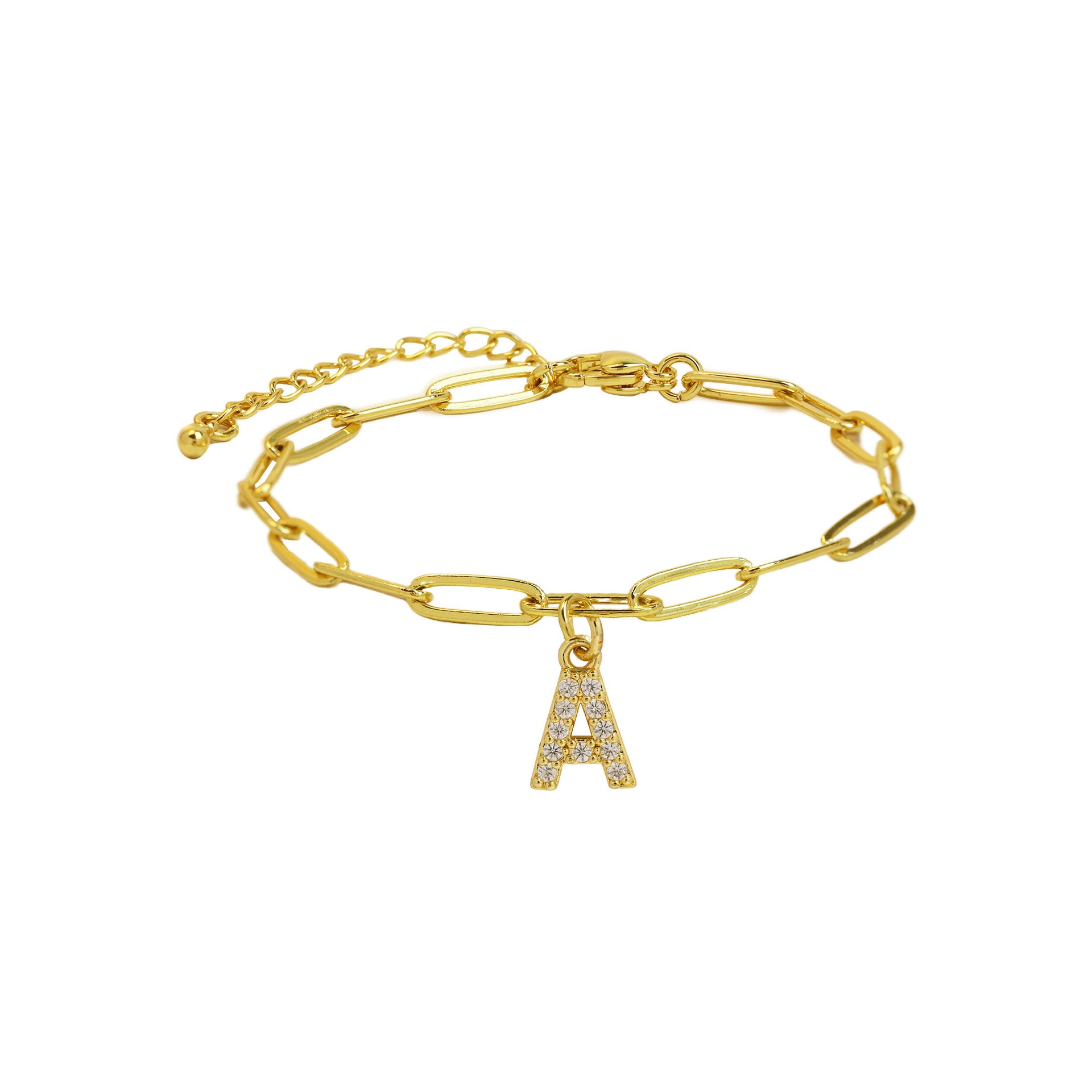Jenessa Micro Inlay Letter Bracelet - A [PKI2ZXUG]