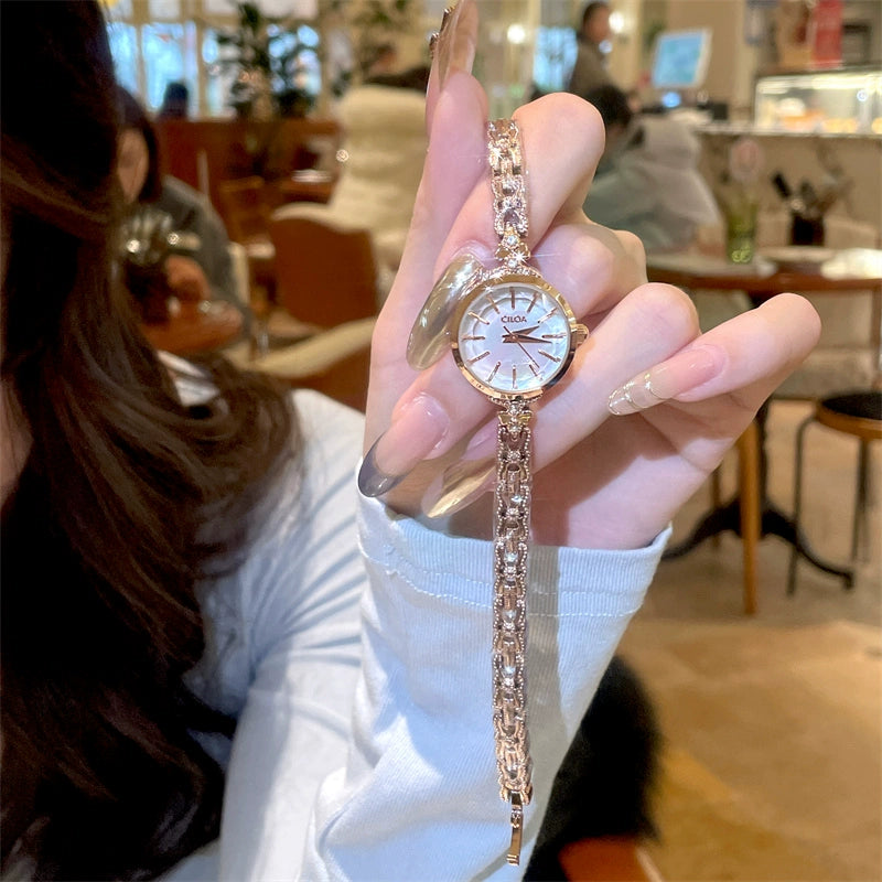 Mazie Elegant Link Watch - Rose Gold [XWPKNK25]