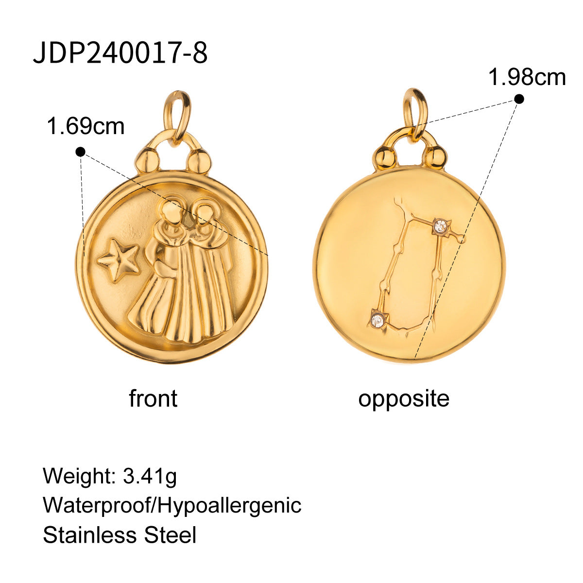 Harmonee Zodiac Constellation Necklace - JDP240017-8 [ZL4OWILM]