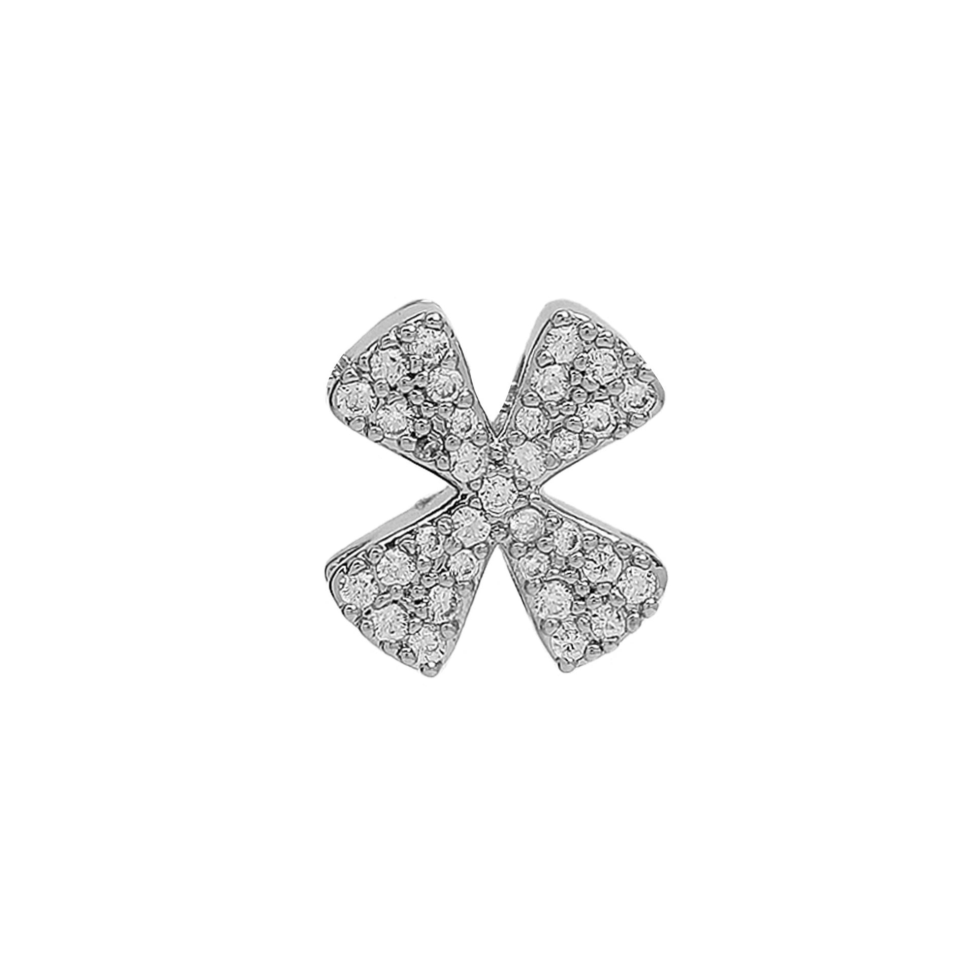 Abella Dainty Initial Jewelry - Silver X Initial Pendant [19FATMSJ]