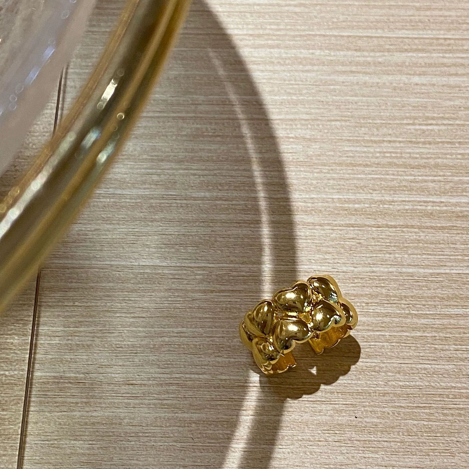 Jaycie Stellar Dual Heart Ring - Gold