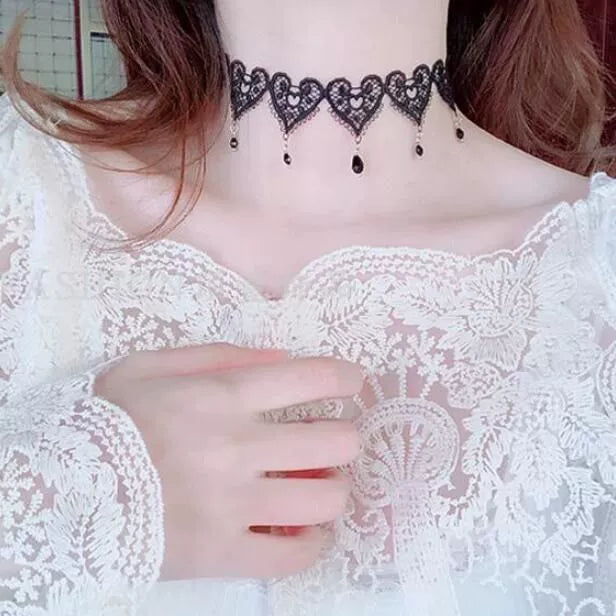 Amran Crystal Lace Choker - Style 15 [RQNUAB38]