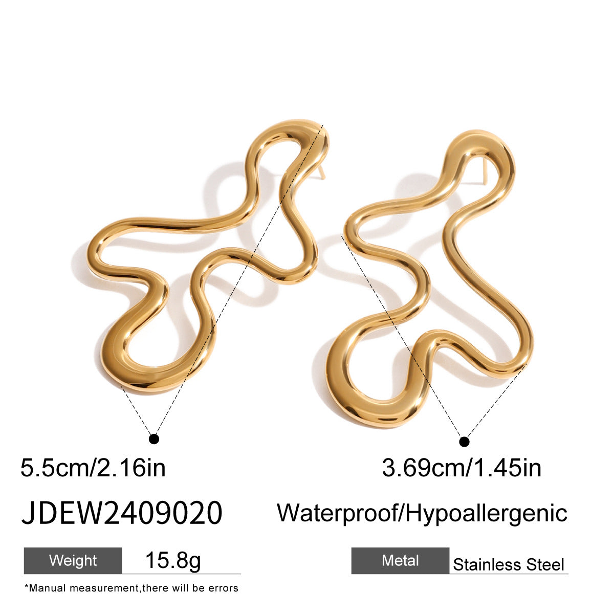Berkeley Geometric Sculptural Hoops - JDEW2409020 [L8DRXZRV]