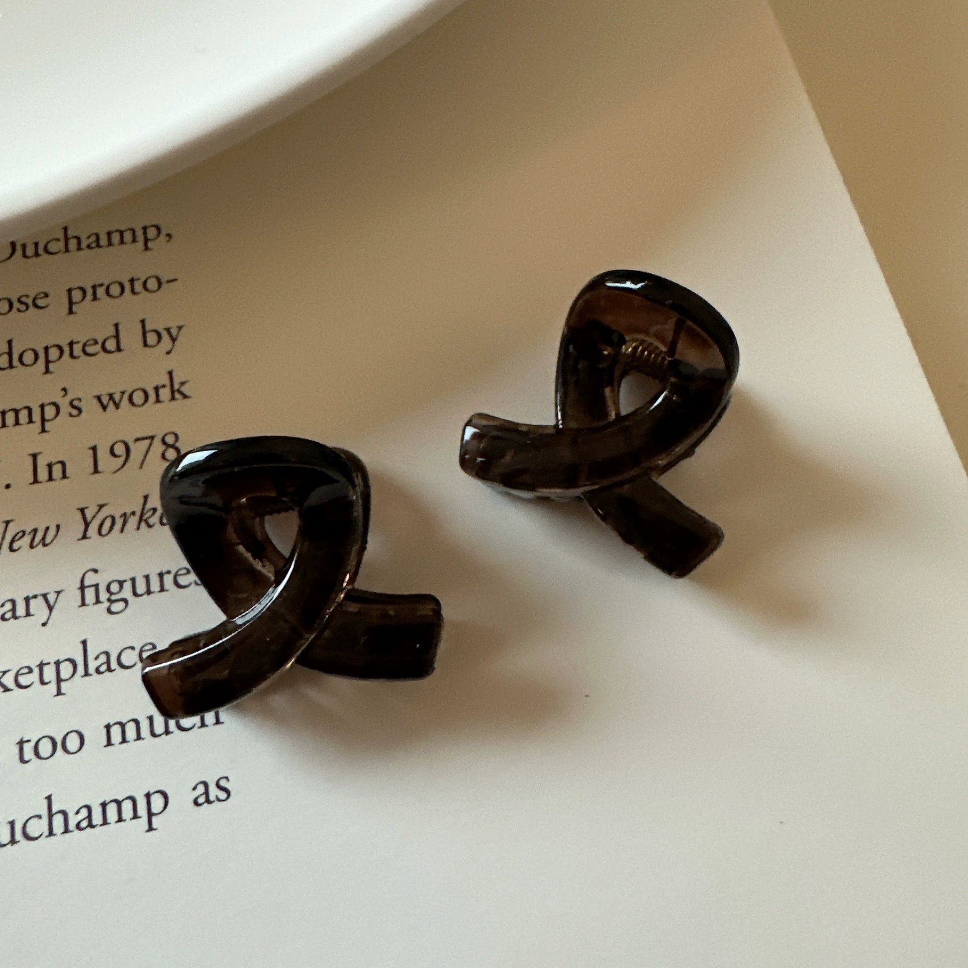 Jaylanie Petite Hair Claw - Black Coffee (Pair) [842TUQHE]