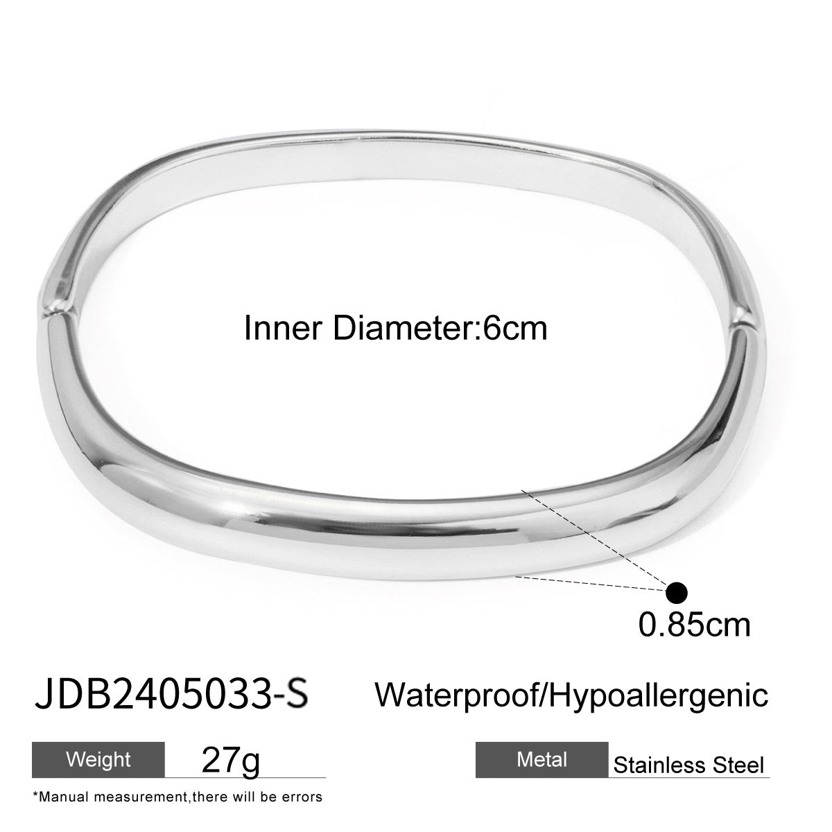 Destiny Geometric Steel Jewelry - Silver-Tone Square Bracelet [5I0R6X8J]