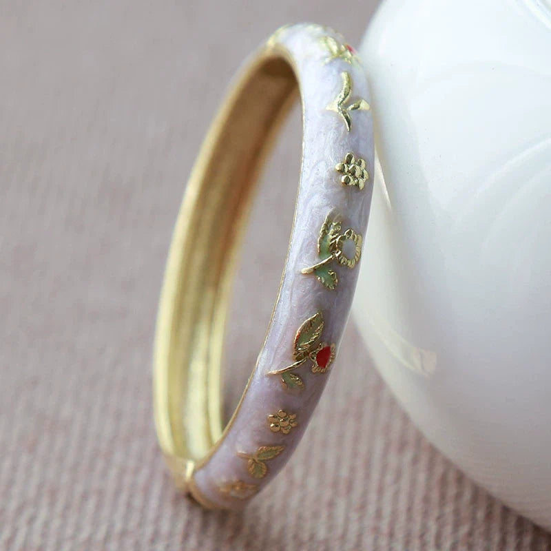 Sloan Whimsical Floral Bracelet - Lavender (4.7cm)