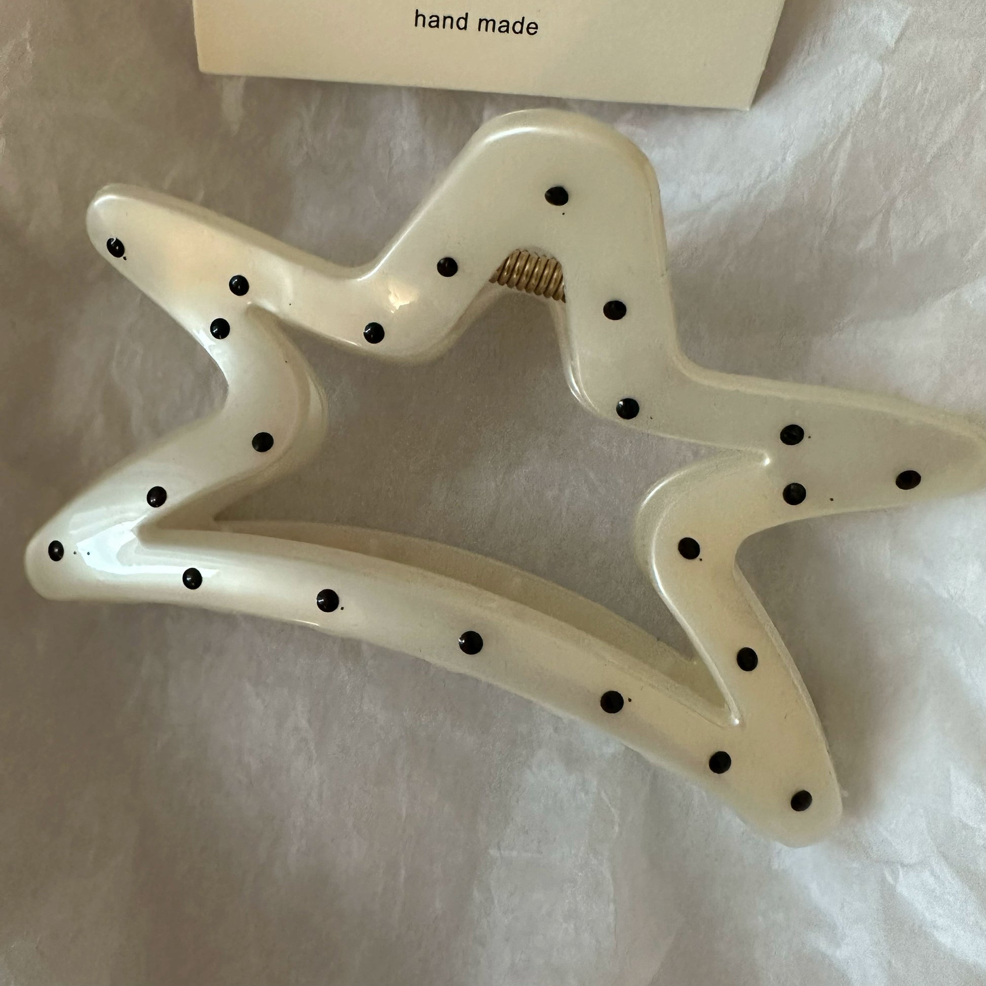Wynonna Floral Polka-Dot Clip - Pearlescent Star [HEZTF9K6]