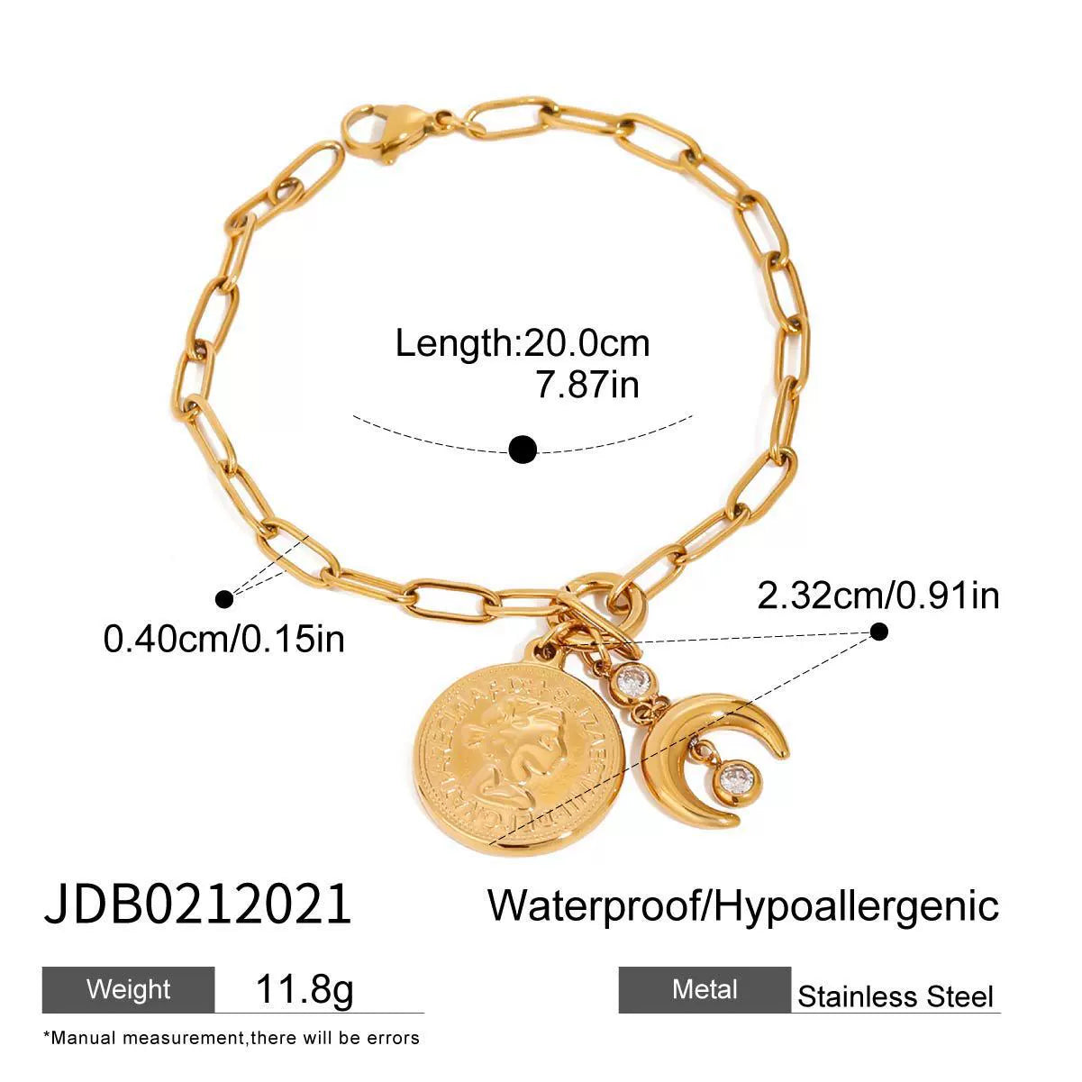 Ksenia Dainty Star Moon Bracelet - JDB0212021 [QUAWYL61]