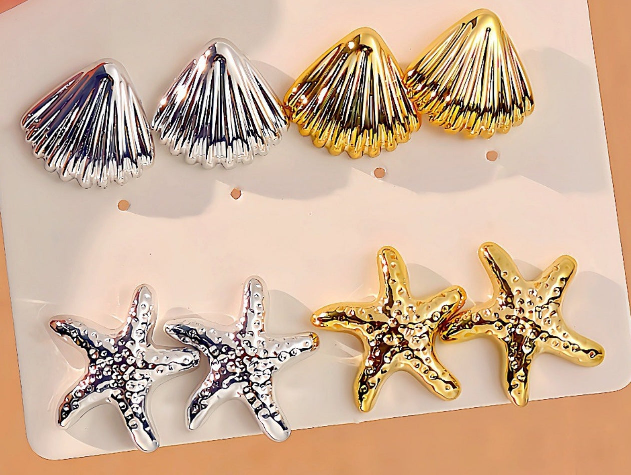 Lareina Geometric Shell Earrings - Color 10 [5JSV4J2Q]