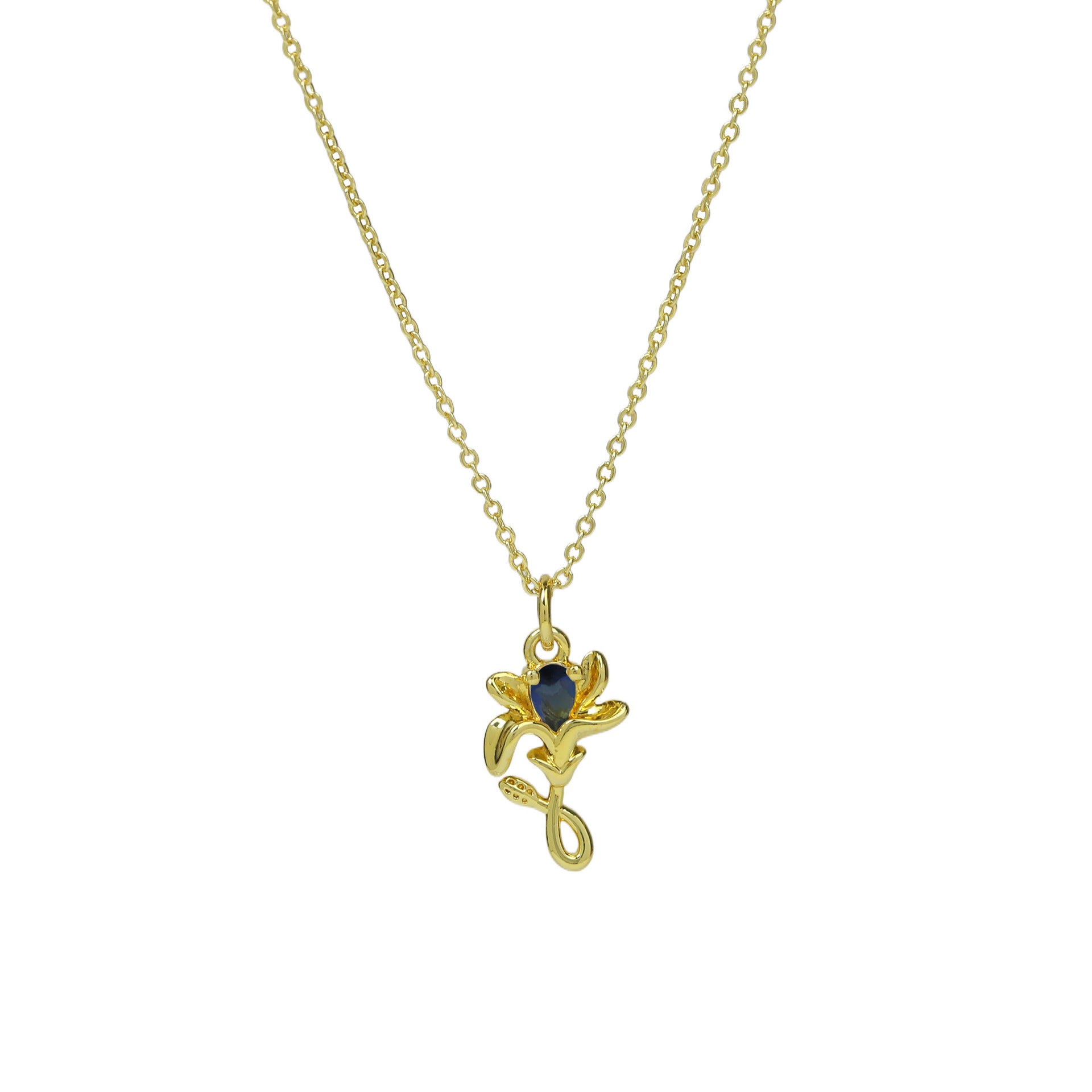 Ainslie Zircon Flower Necklace - Necklace 6 [4QNBH5OI]