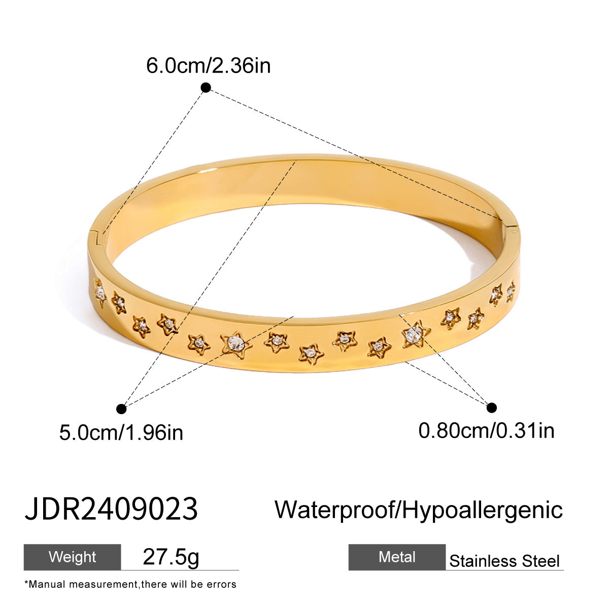 Ayda Zircon Buckle Bracelet - JDR2409023 [VO75MF87]