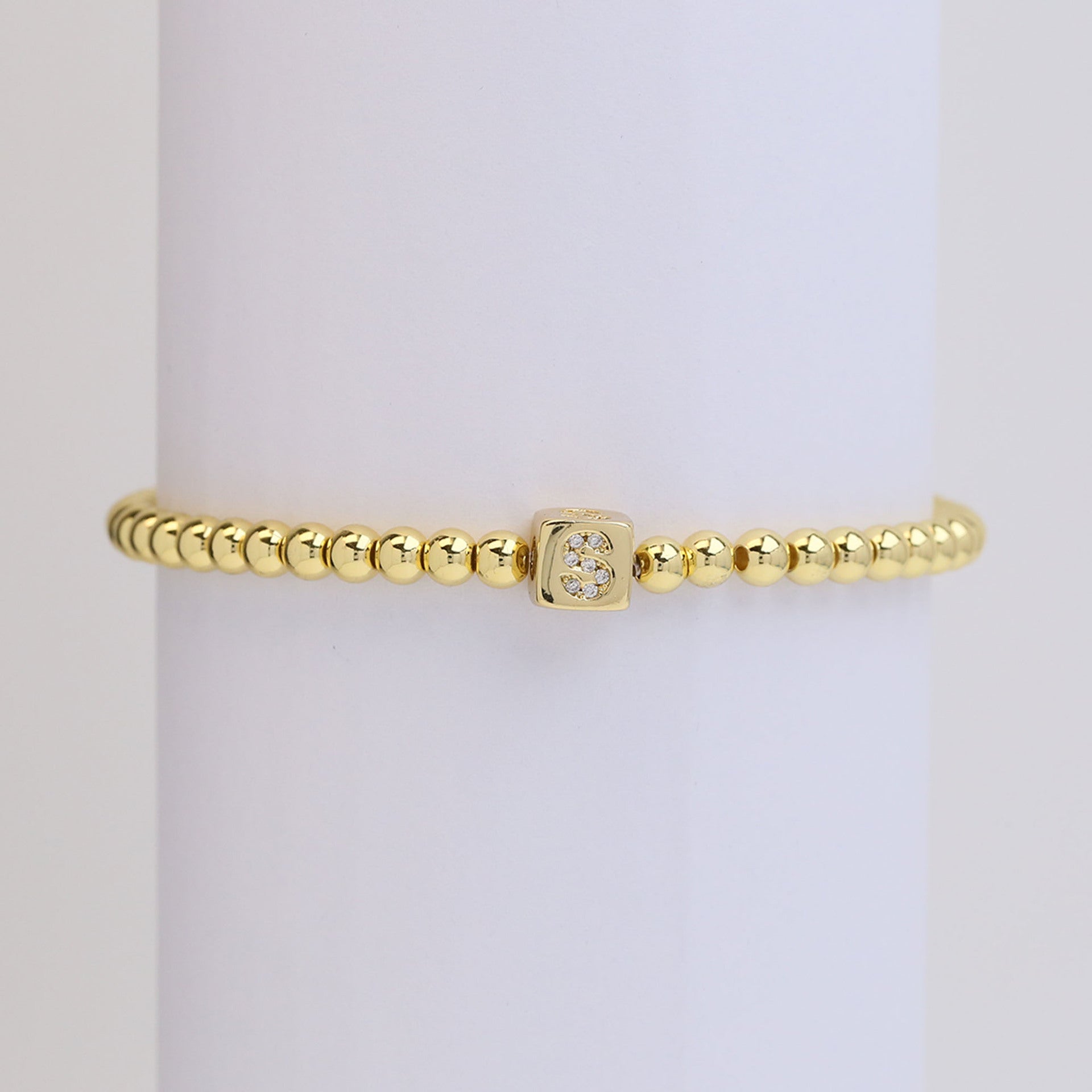 Layana Initial Cube Bracelet - S [KJL850ZT]