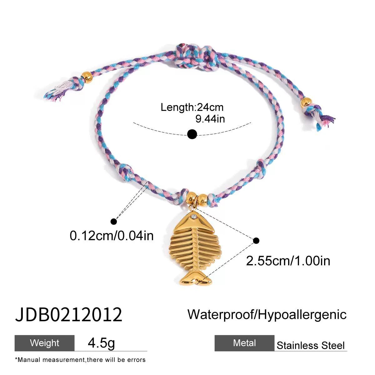 Tesla Anchor Braided Bracelet - JDB0212012 [HEAXWYI6]
