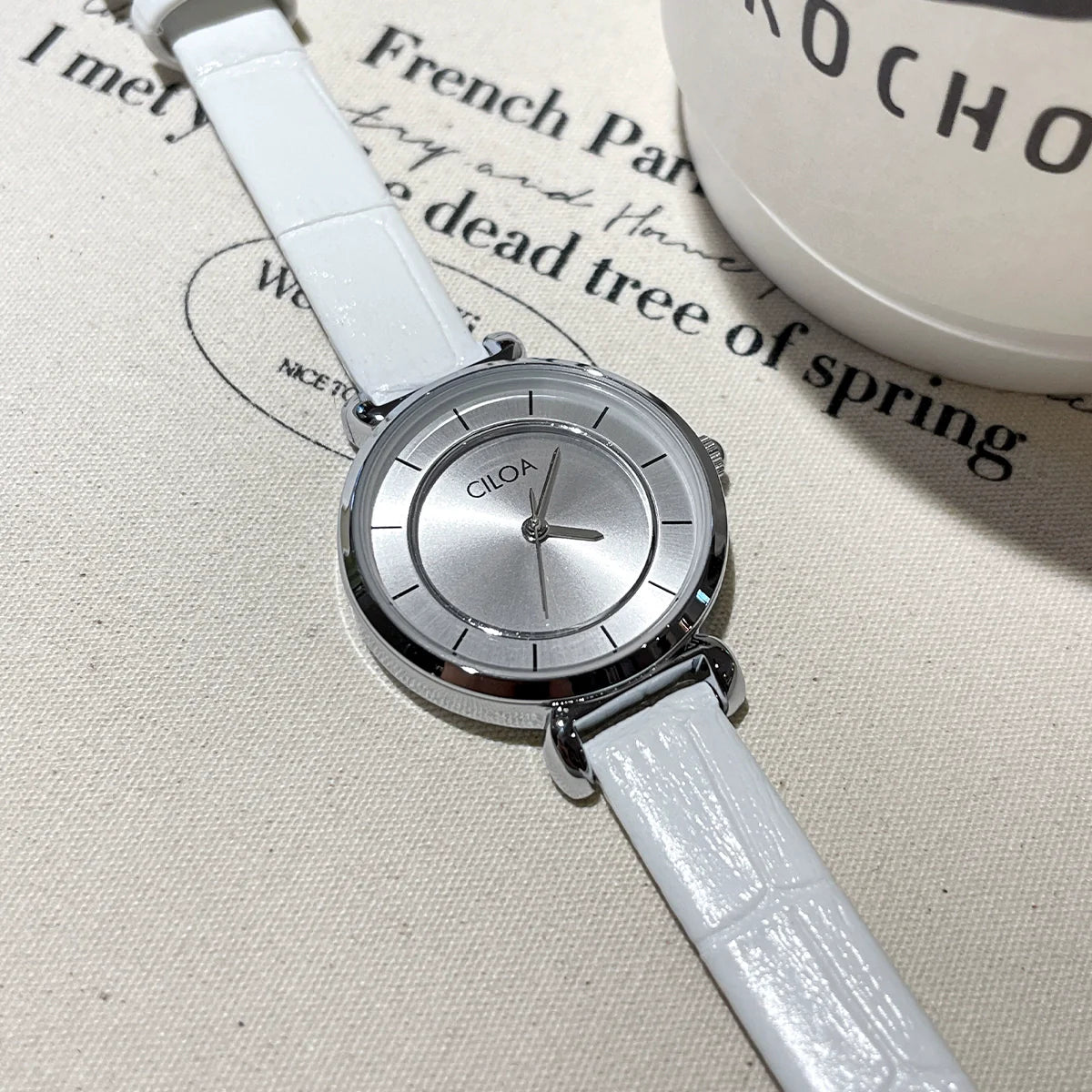 Chizaram Luxe Steel Watch - White Silver