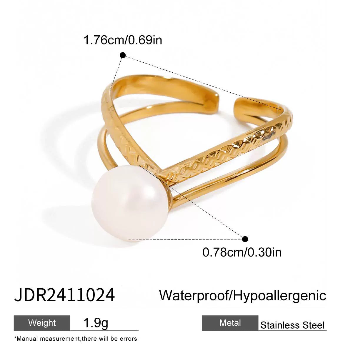 Keegan Freshwater Pearl Ring Set - JDR2411024 [ZHFCW10G]