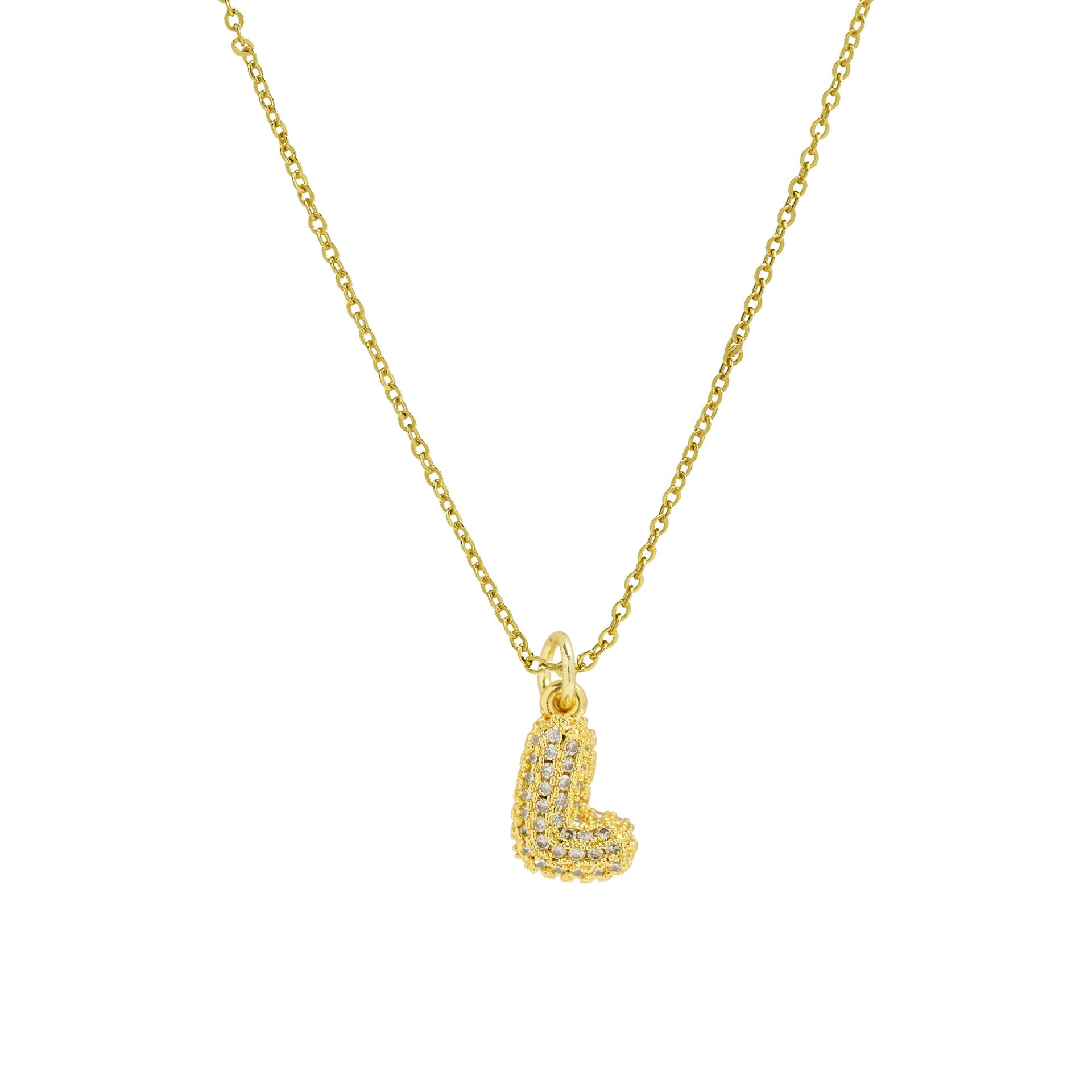 Dyana Balloon Letter Necklace - Letter L [9Q2MQP4Q]