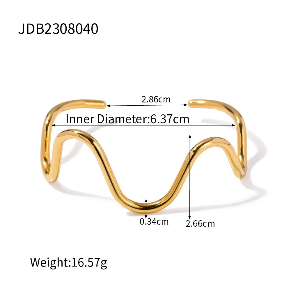 Sapphire Linear Open Cuff - JDB2308040