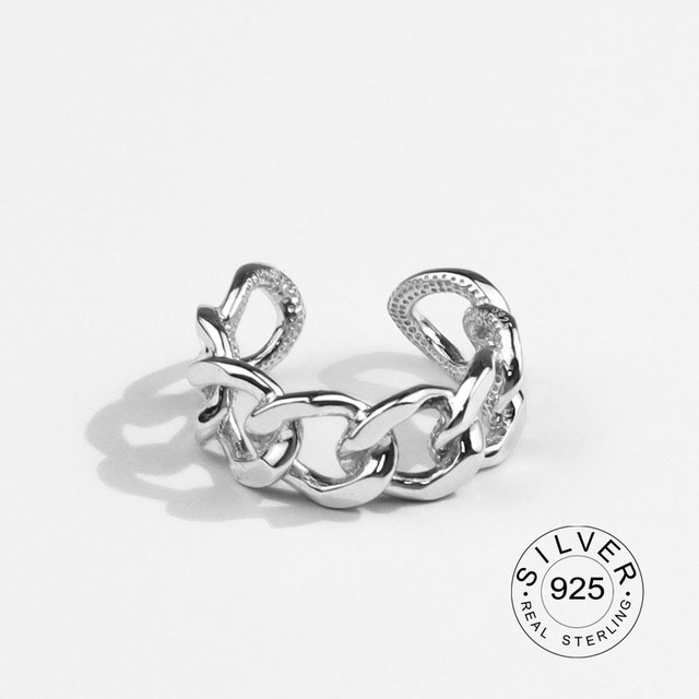 Shaniah Zircon Sterling Ring - Gray Navy Blue+Resizable