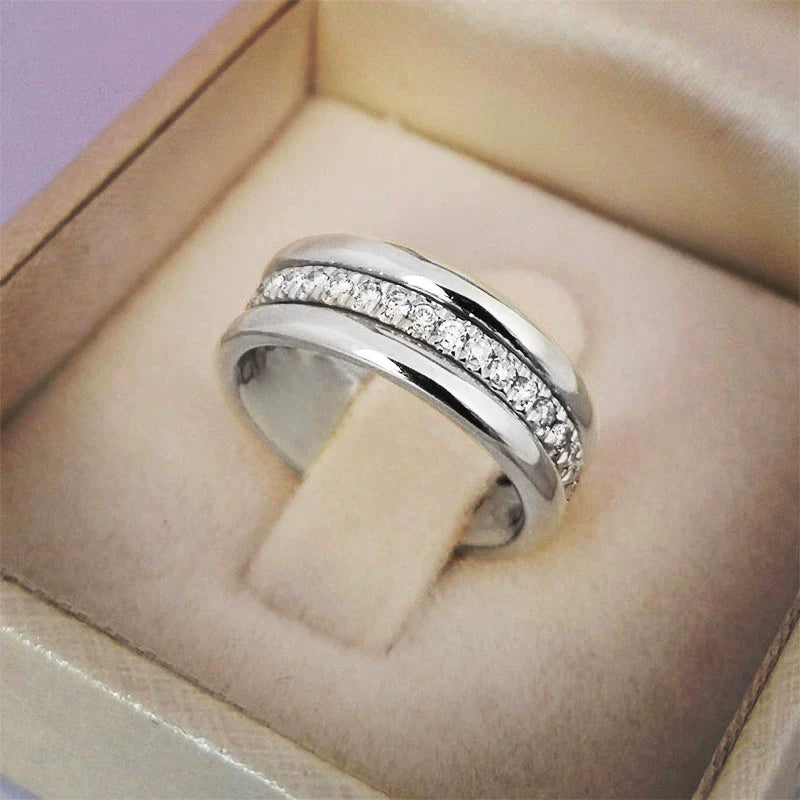 Theadora Classic Zircon Ring - Silver US Size 7