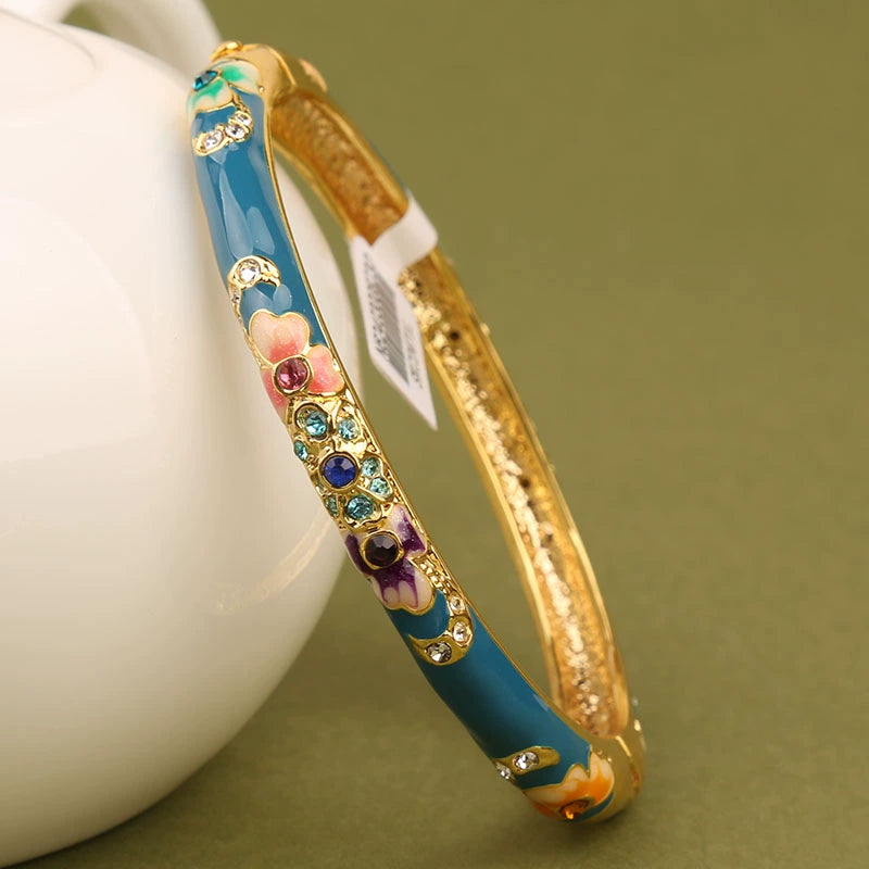 Kooper Enamel Sparkle Bracelet - Peacock Blue - Kids [D881NVTP]