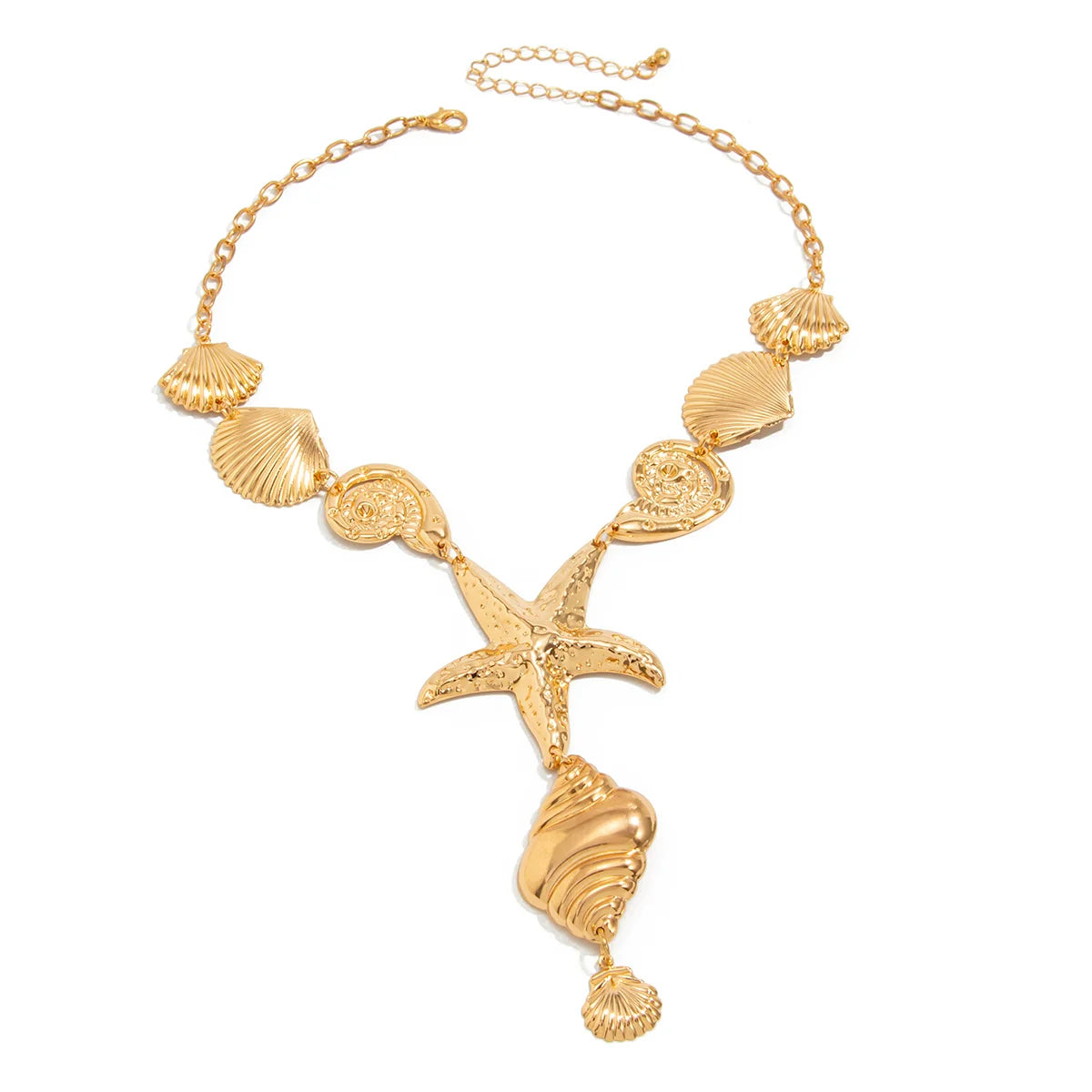 Kambri Ocean Starfish Necklace - Gold Large Starfish