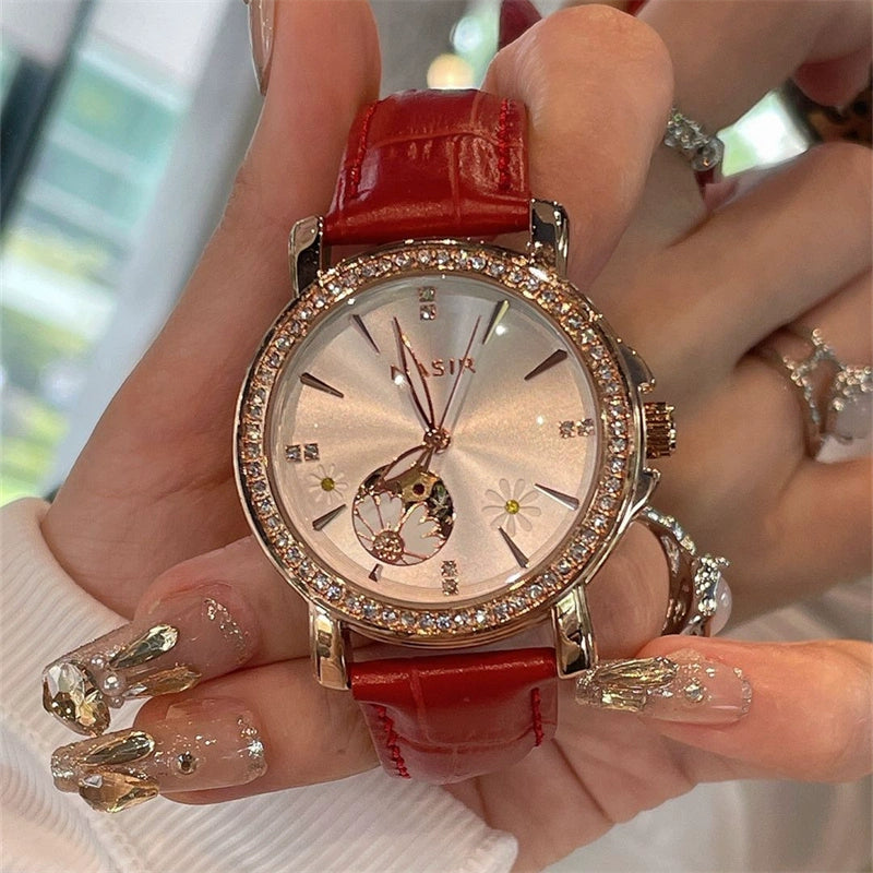 Tristyn Sunflower Mechanical Watch - Daisy Dial [8REP6VQB]