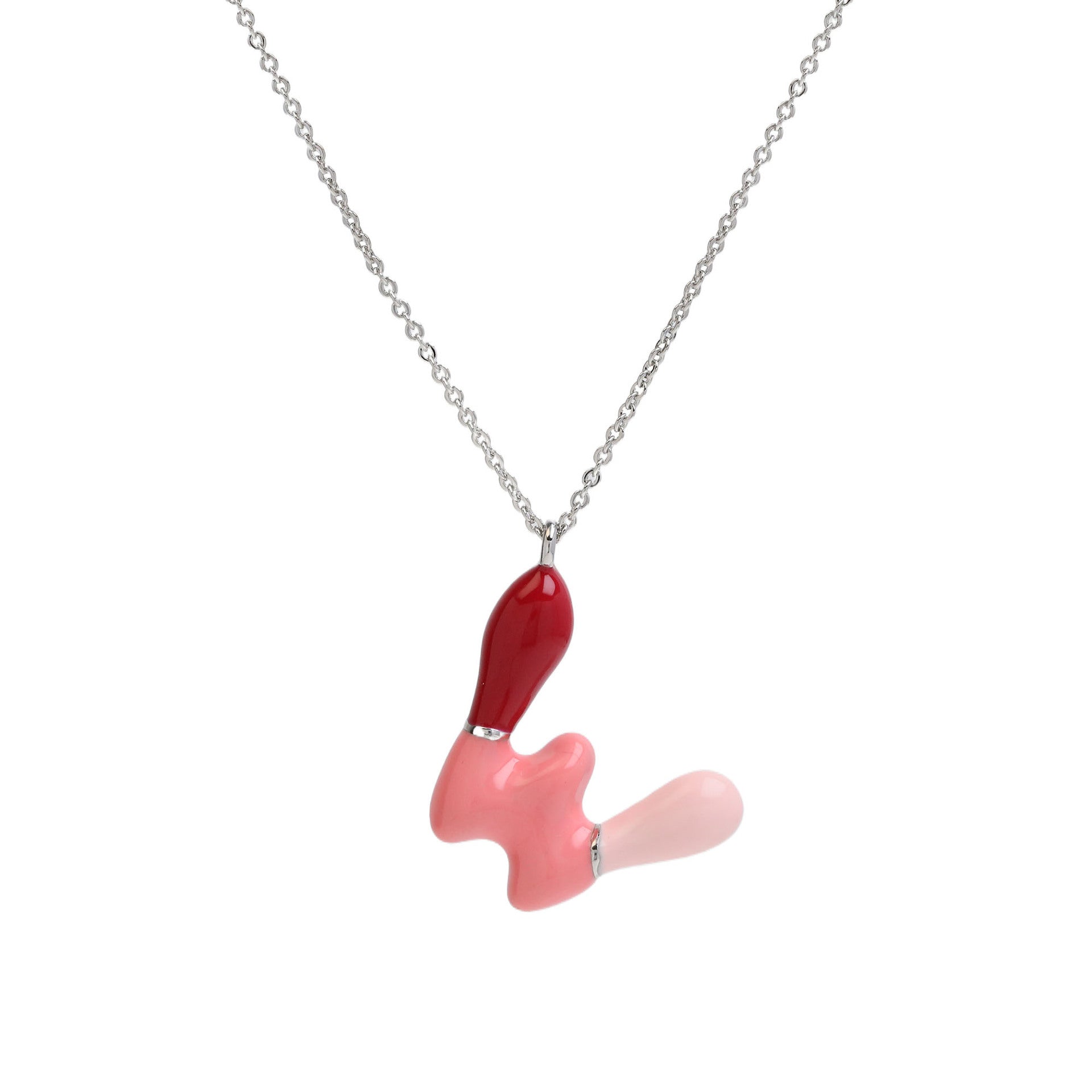 Victory Initial Bubble Necklace - Necklace W [LPX3OU8A]
