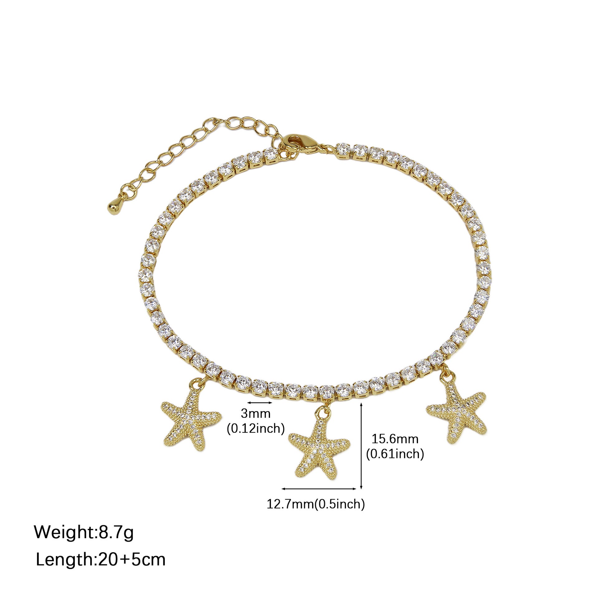 Delani Beach Charm Anklets - Style 05 [QRXWX9U6]