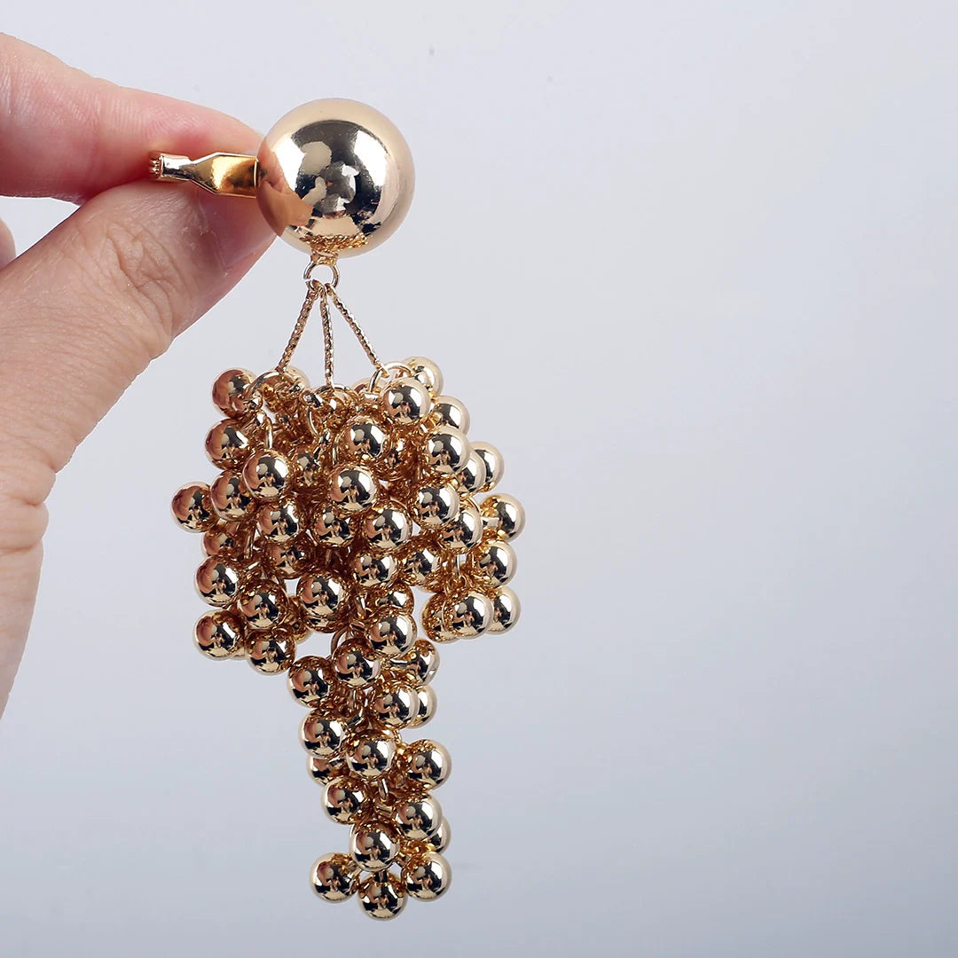 Angelina Grape Cluster Brooch - Gold Brooch
