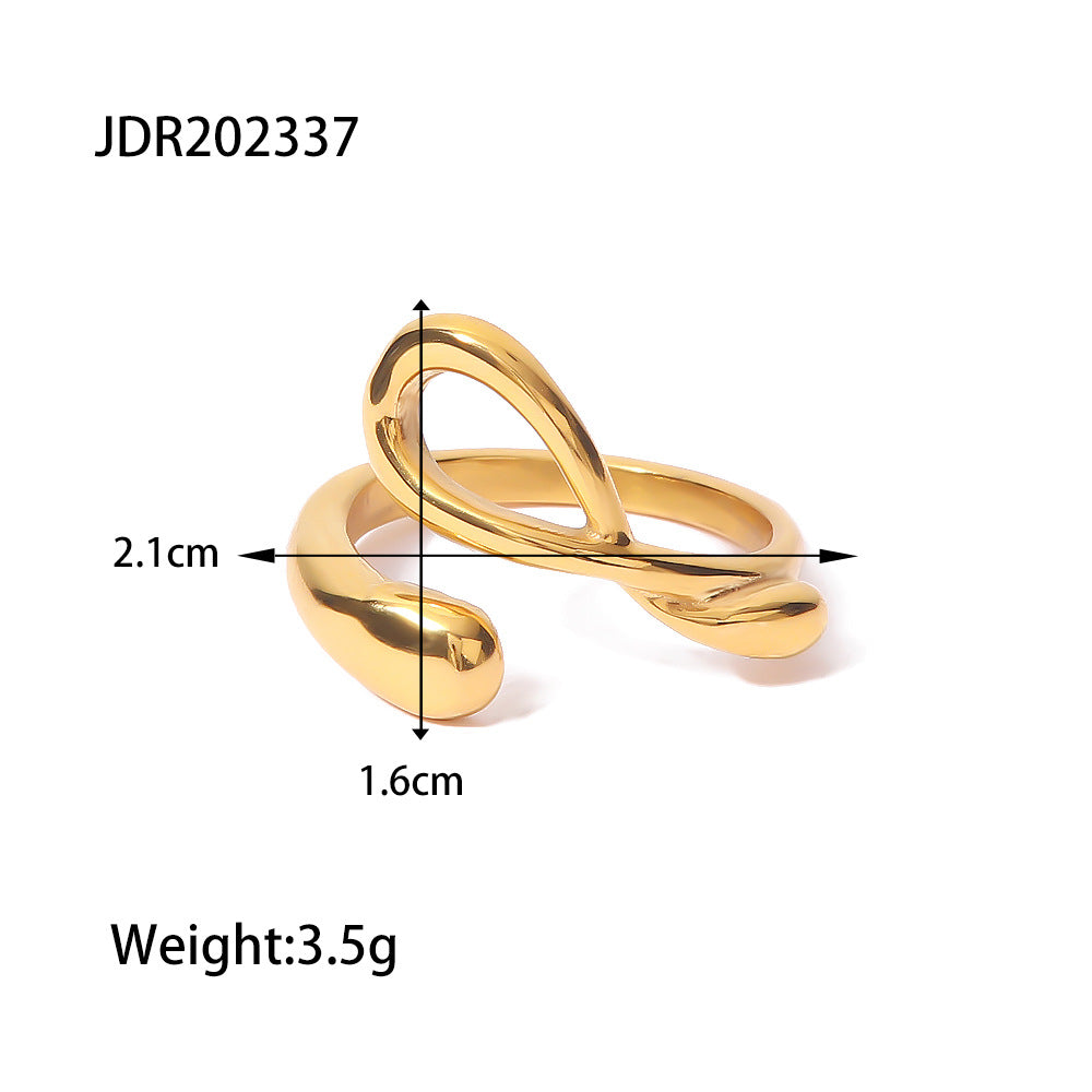 Vienna Cross Open Ring - JDR202337 [DJAGCJHY]