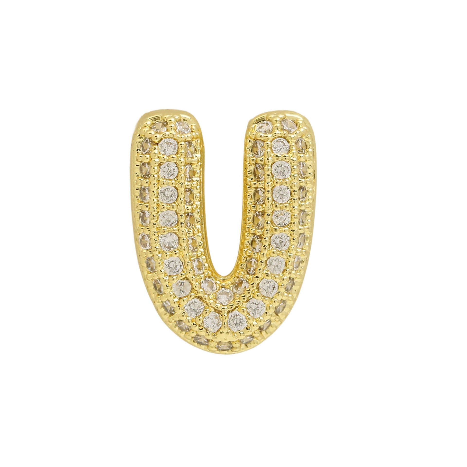 Israa Gold Bubble Letter Bracelet - V [96JAWUW4]