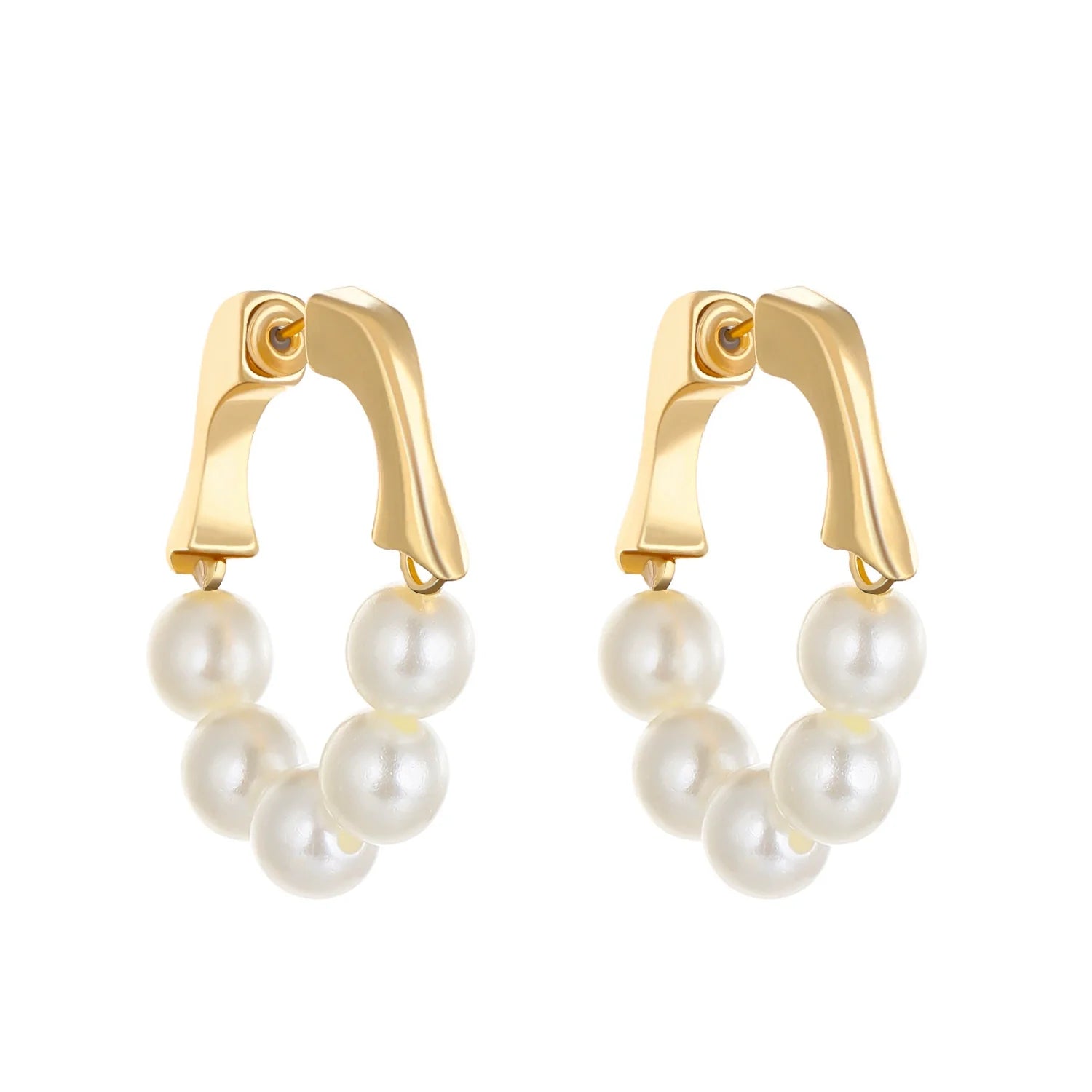Avianah Classic Bead Earrings - KC Gold/White