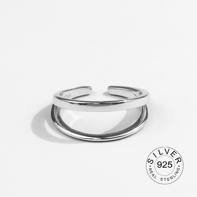 Shaniah Zircon Sterling Ring - Beige+Resizable