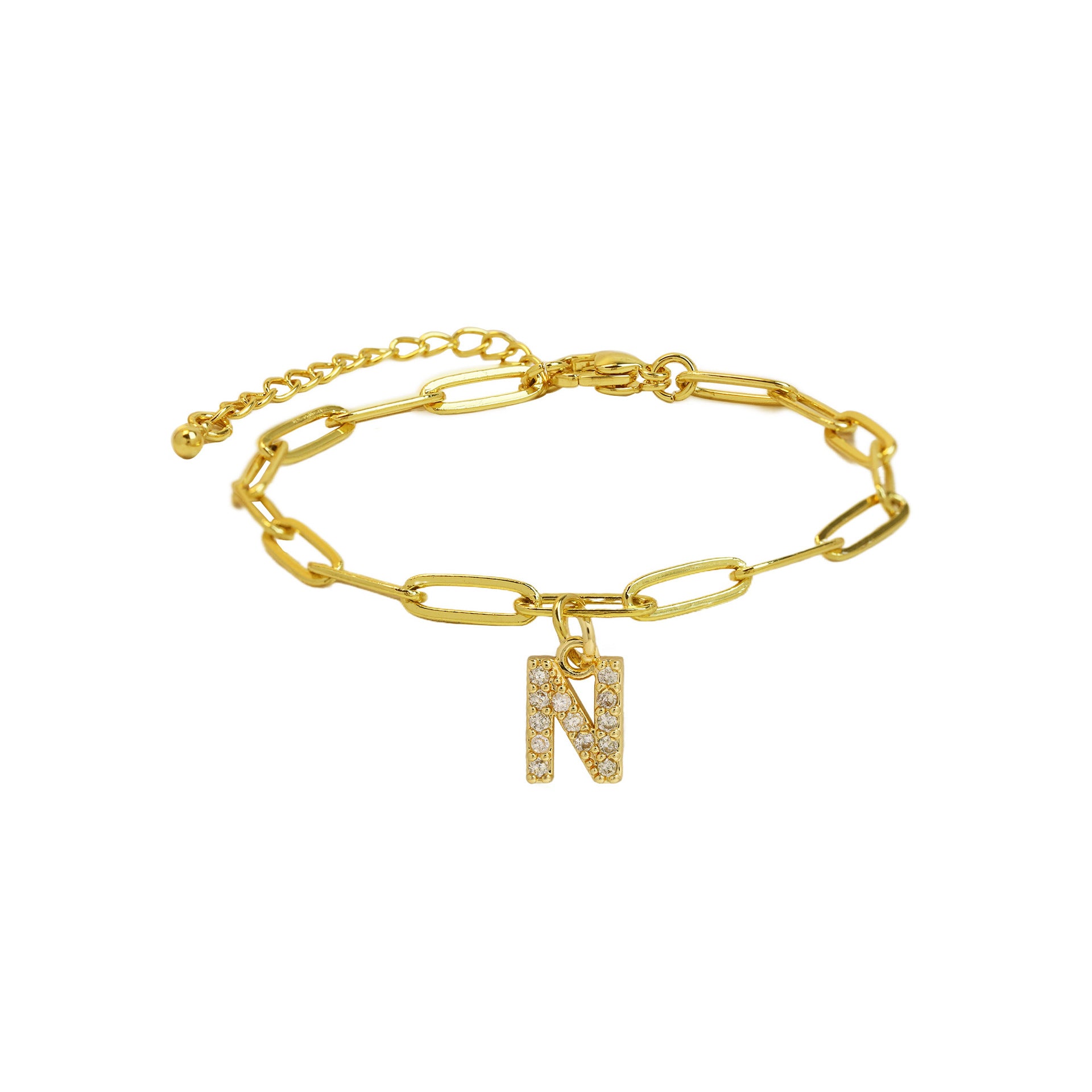 Jenessa Micro Inlay Letter Bracelet - N [2K1MWT55]